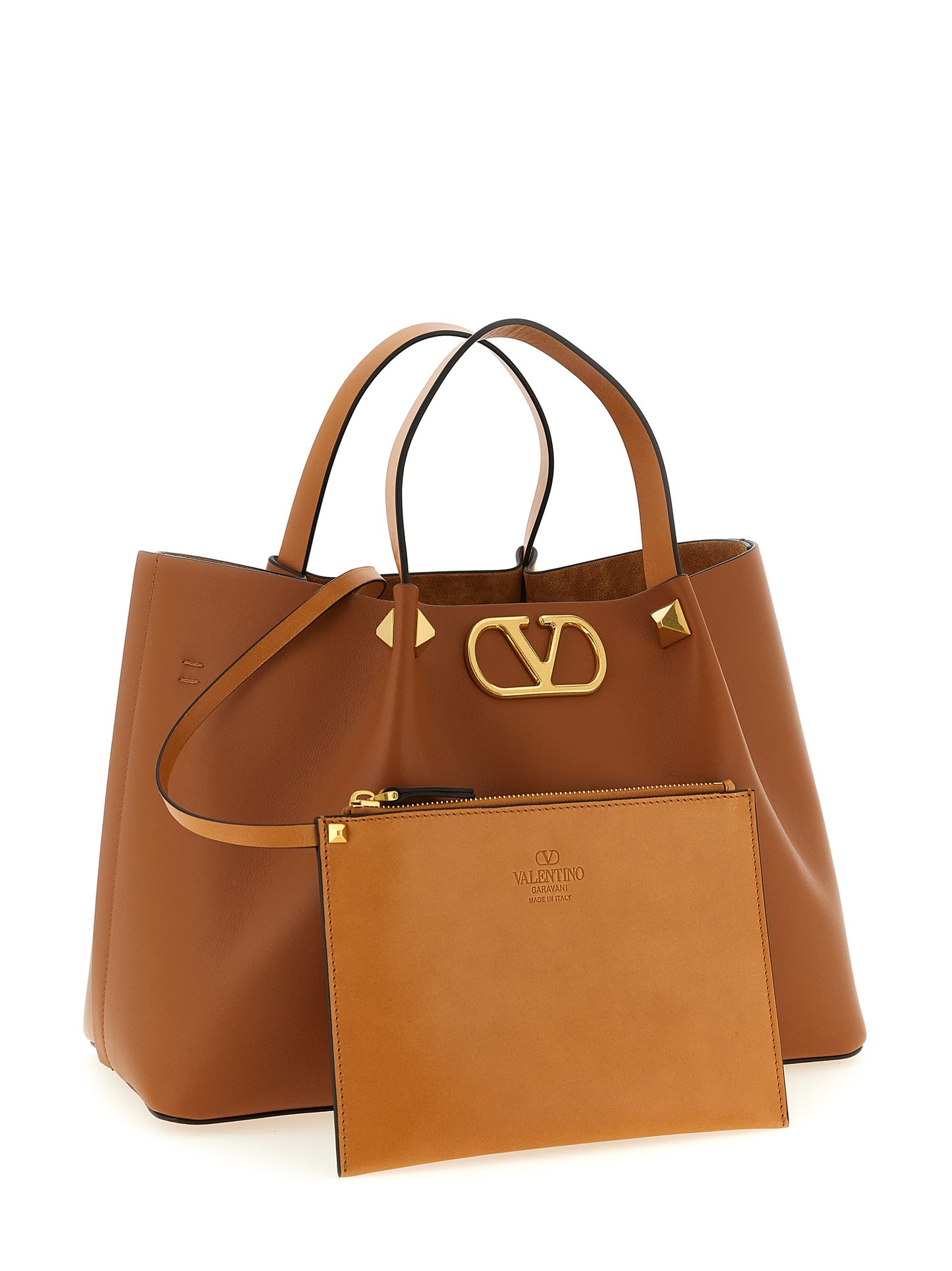 Valentino Garavani Brown Medium Tote Bag Curated Luxury Accessories by Orvyn