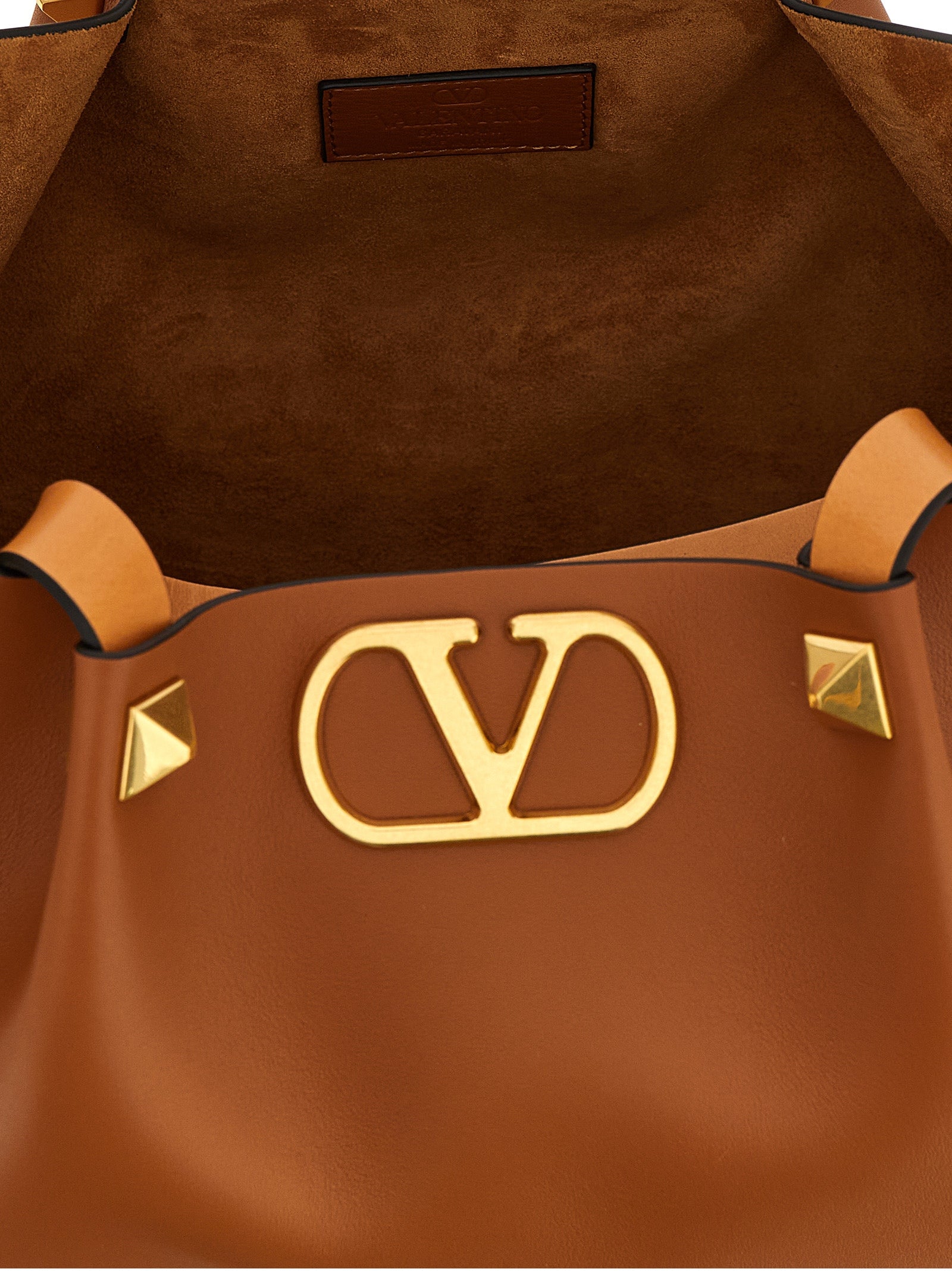 Valentino Garavani Brown Medium Tote Bag Curated Luxury Accessories by Orvyn