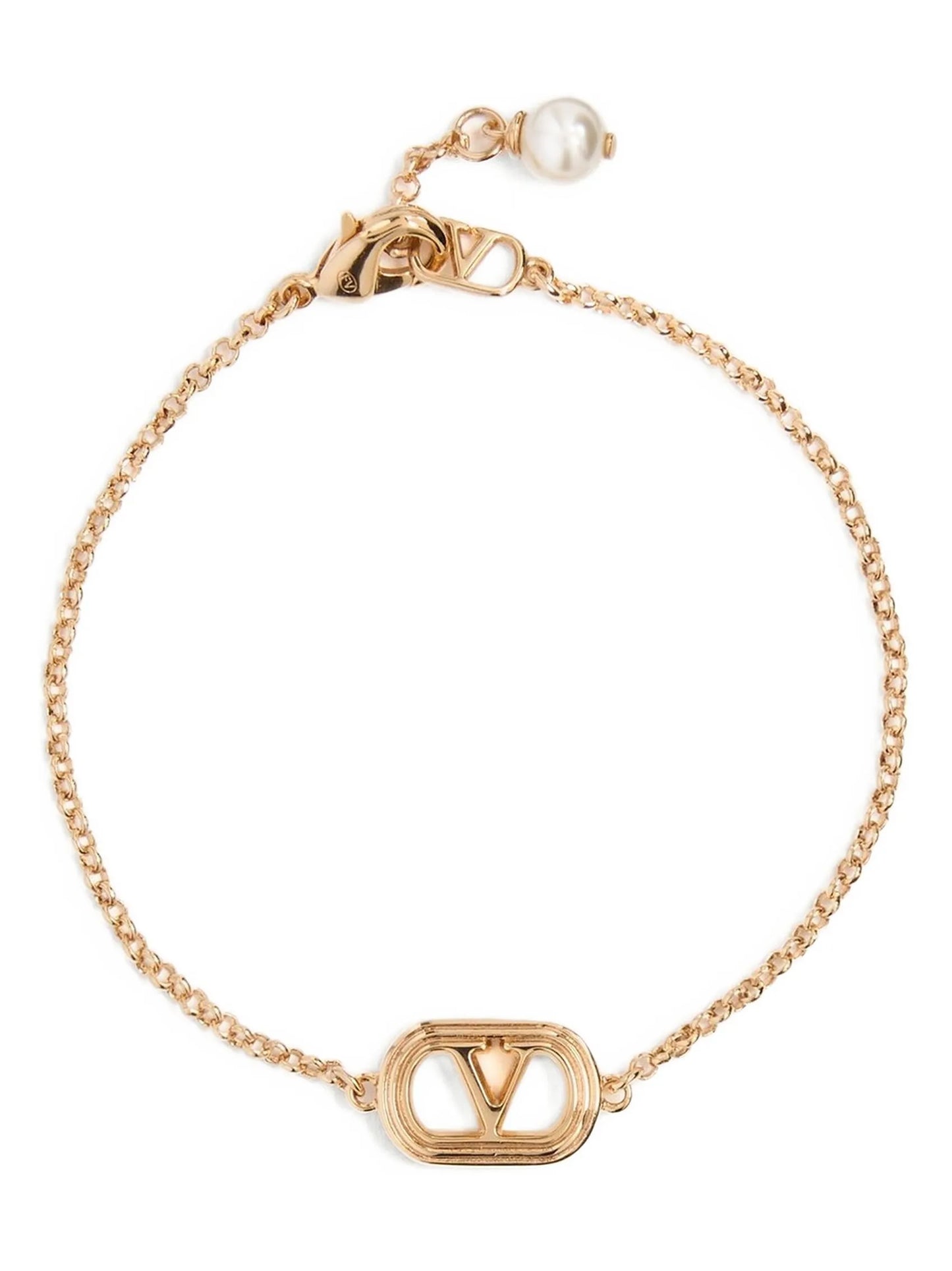 Valentino Garavani Gold Stainless Steel Bracelet Curated Luxury Accessories by Orvyn