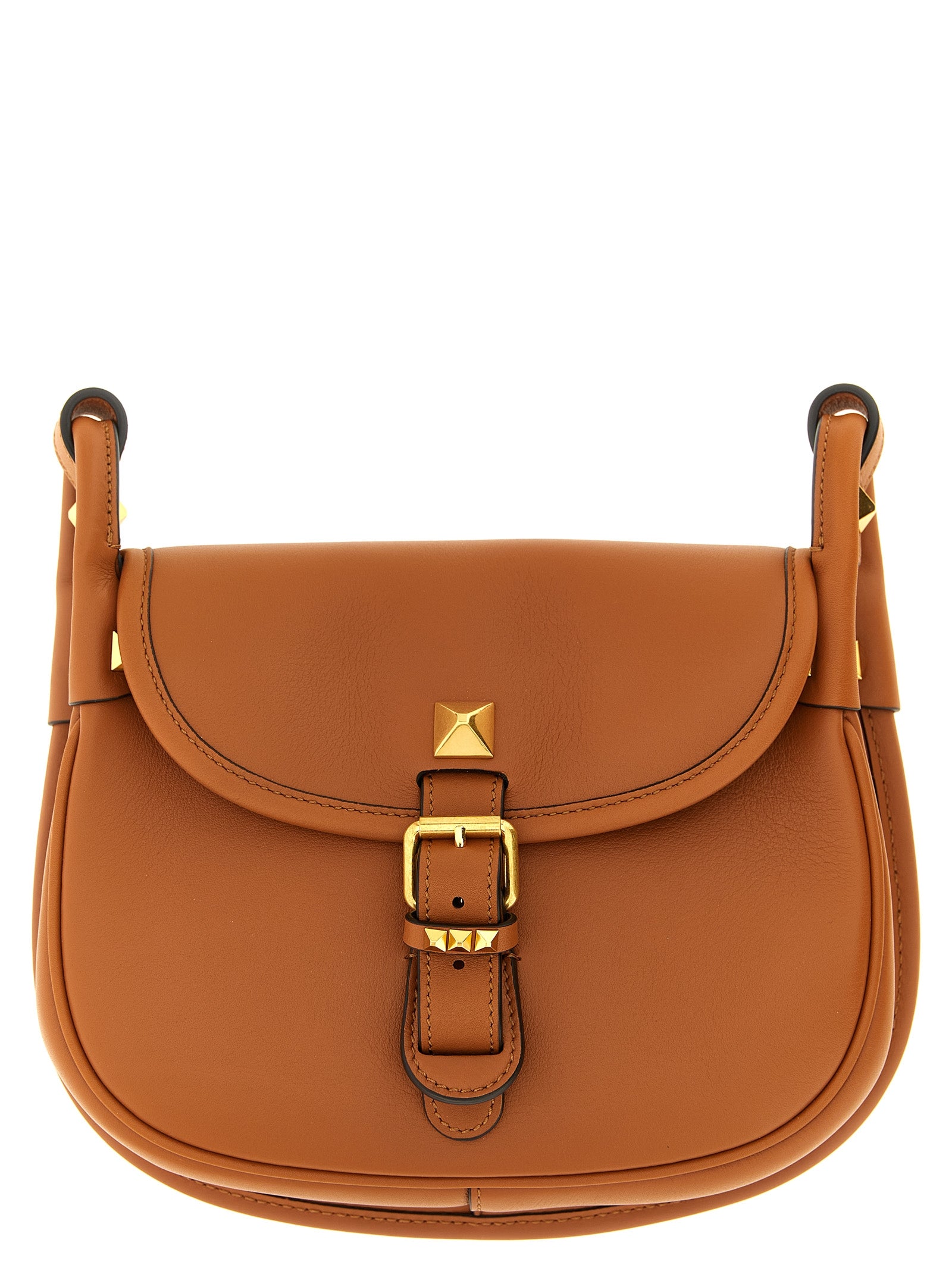 Valentino Garavani Brown 'Flaneuse' Small Shoulder Bag Curated Luxury Accessories by Orvyn