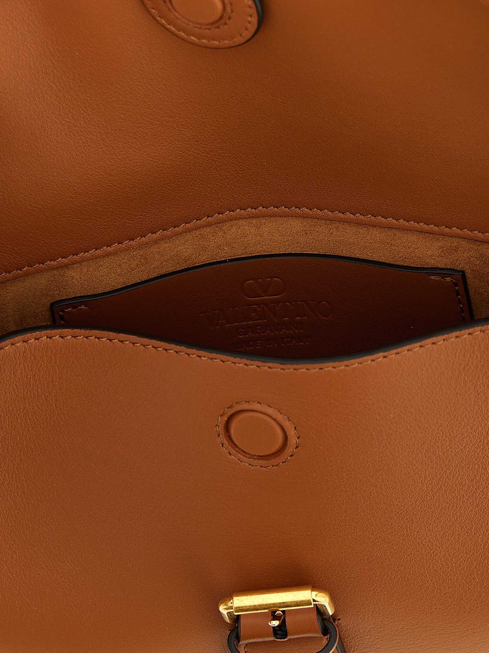 Valentino Garavani Brown 'Flaneuse' Small Shoulder Bag Curated Luxury Accessories by Orvyn