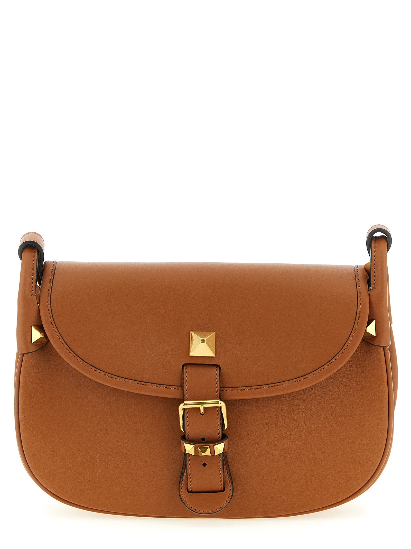 Valentino Garavani Brown 'Flaneuse' Medium Shoulder Bag Curated Luxury Accessories by Orvyn