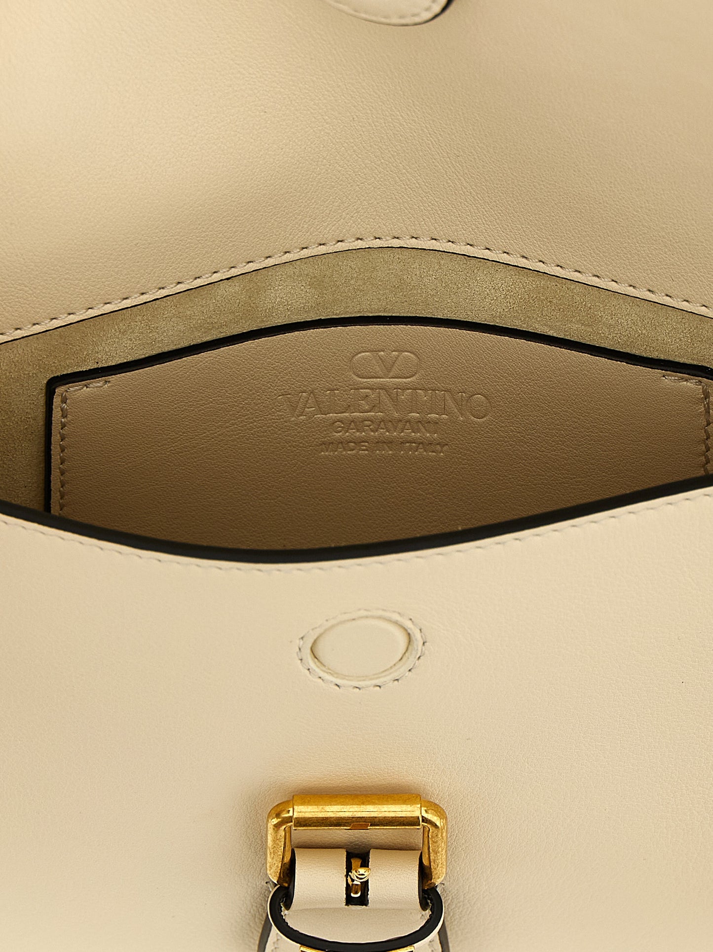 Valentino Garavani White 'Flaneuse' Small Shoulder Bag Curated Luxury Accessories by Orvyn