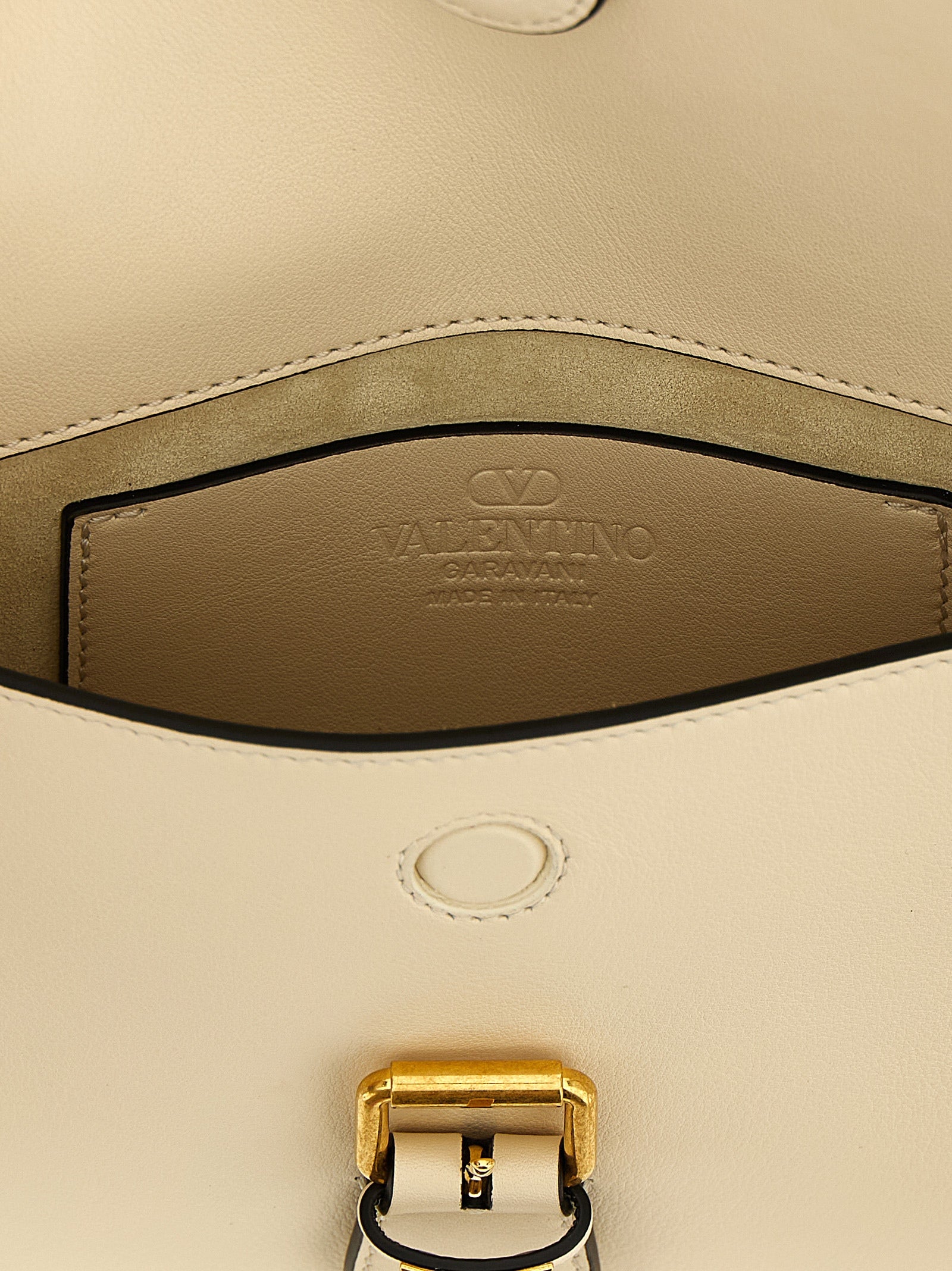 Valentino Garavani White 'Flaneuse' Small Shoulder Bag Curated Luxury Accessories by Orvyn