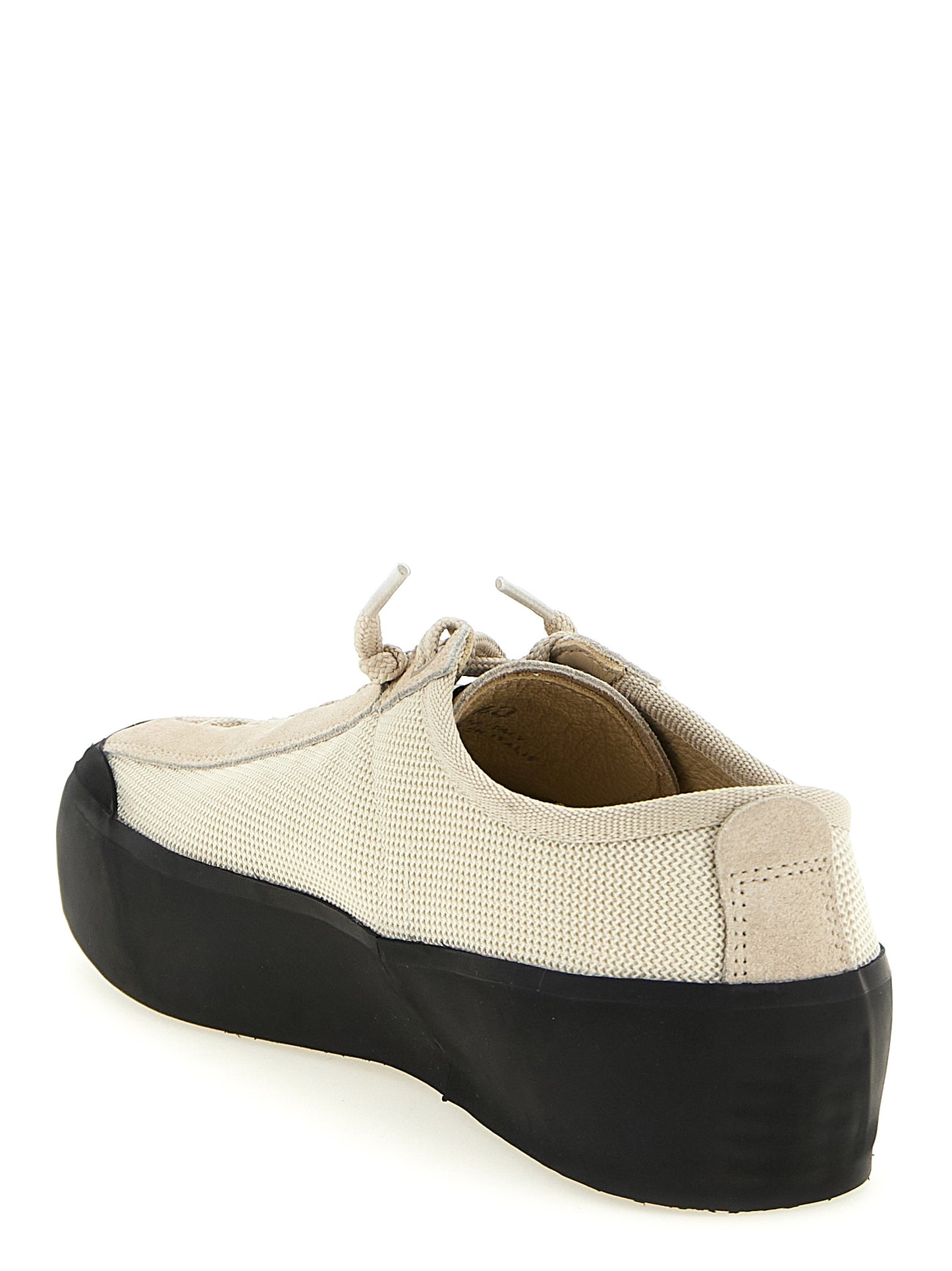 Stone Island Beige 'Compass' Sneakers Curated Luxury Accessories by Orvyn