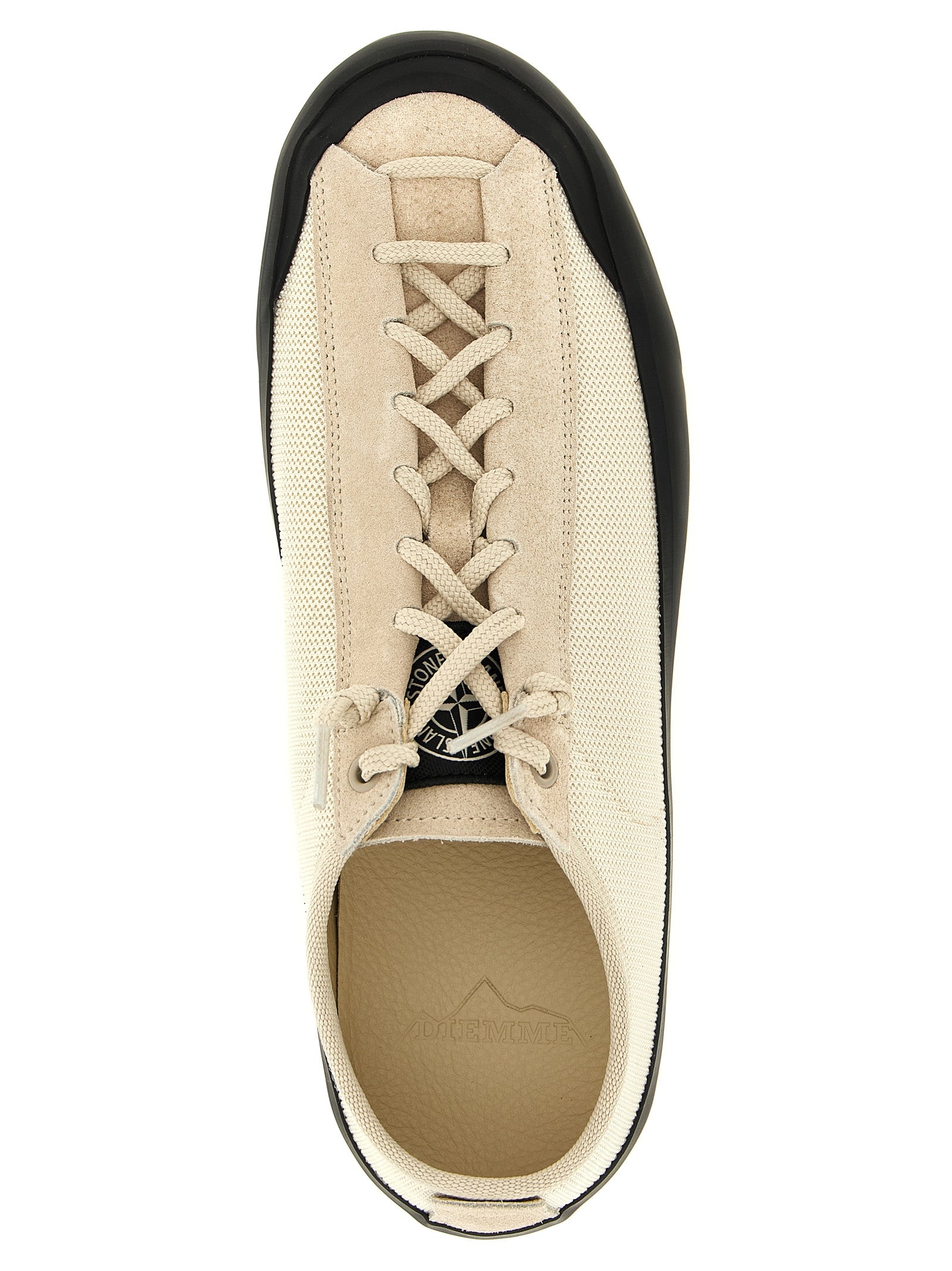 Stone Island Beige 'Compass' Sneakers Curated Luxury Accessories by Orvyn