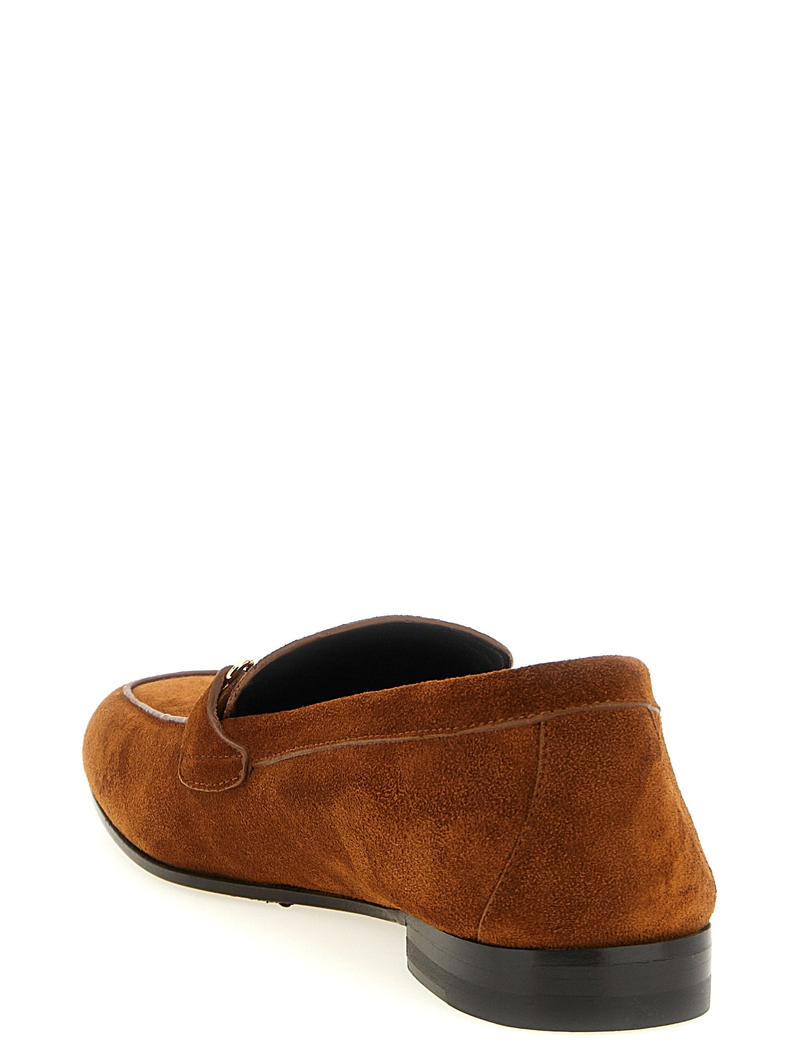 Versace Brown 'Slip-On' Loafers Curated Luxury Accessories by Orvyn