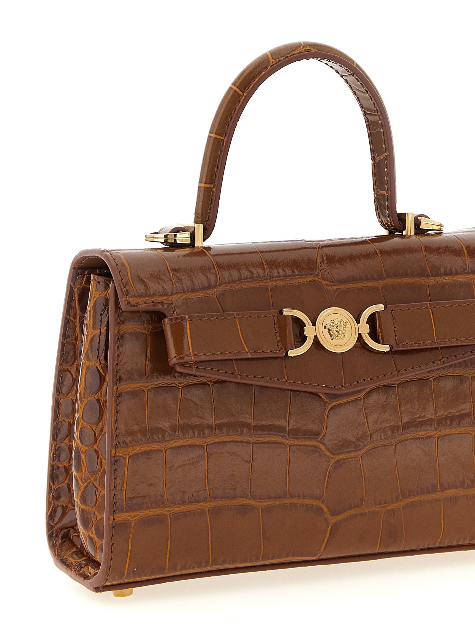 Versace Brown Handbag Curated Luxury Accessories by Orvyn