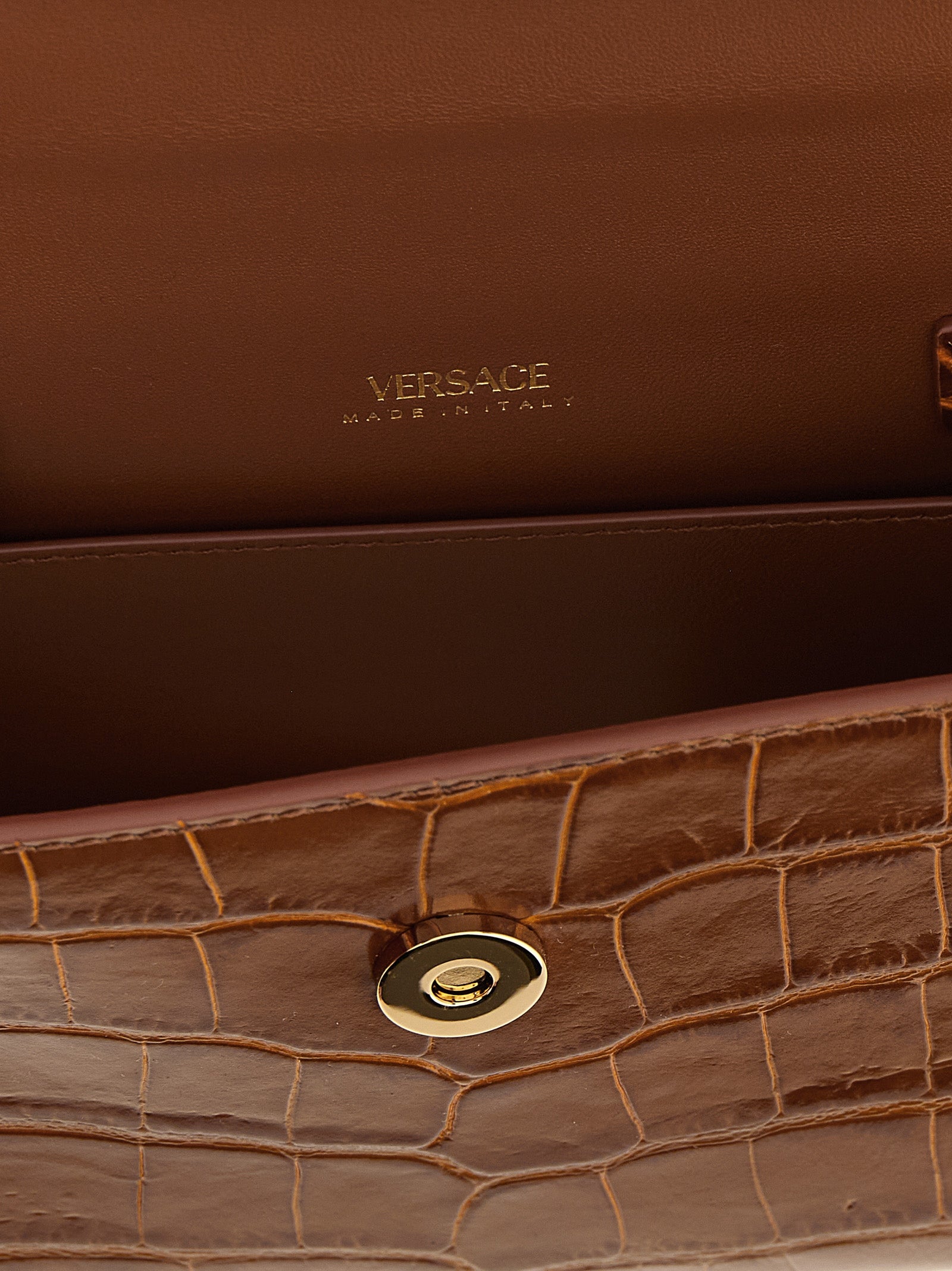 Versace Brown Handbag Curated Luxury Accessories by Orvyn