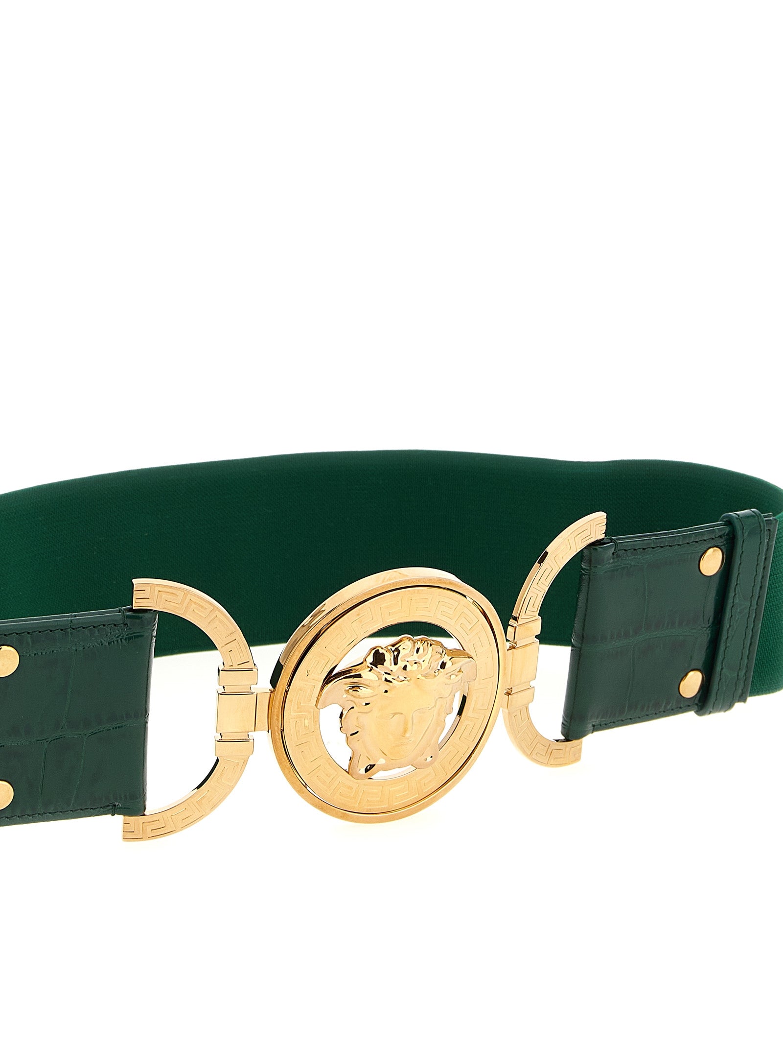Versace Bicolor 'Medusa' Belt Curated Luxury Accessories by Orvyn