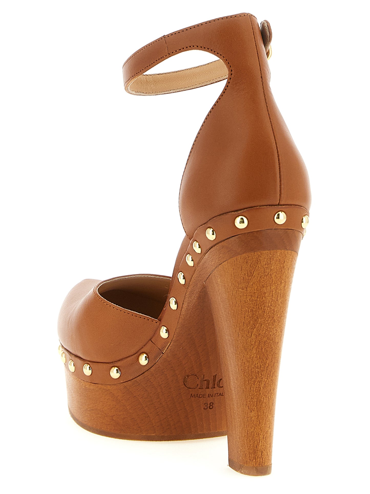 Chloé Brown 'Lola' Pumps Curated Luxury Accessories by Orvyn