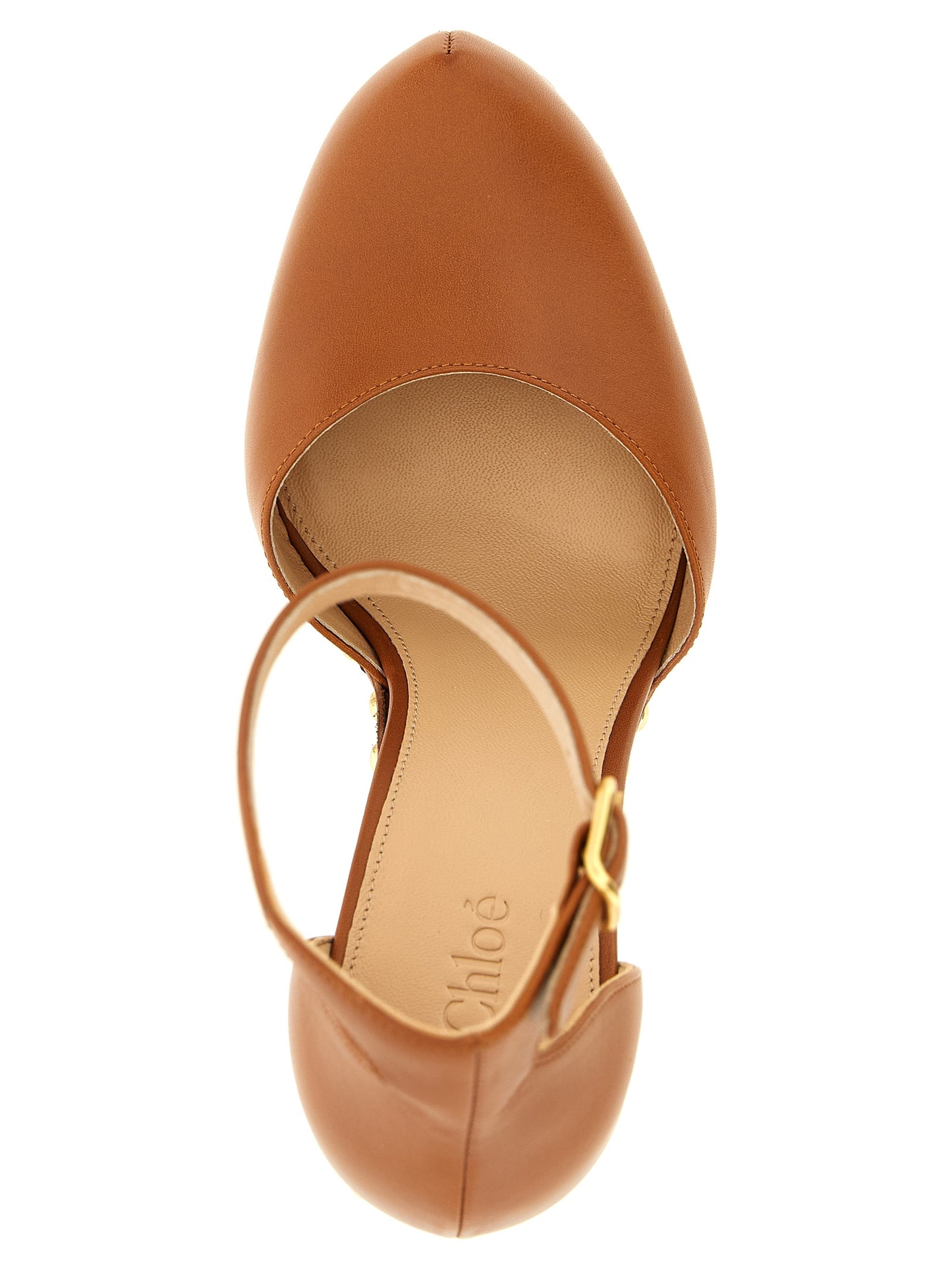 Chloé Brown 'Lola' Pumps Curated Luxury Accessories by Orvyn