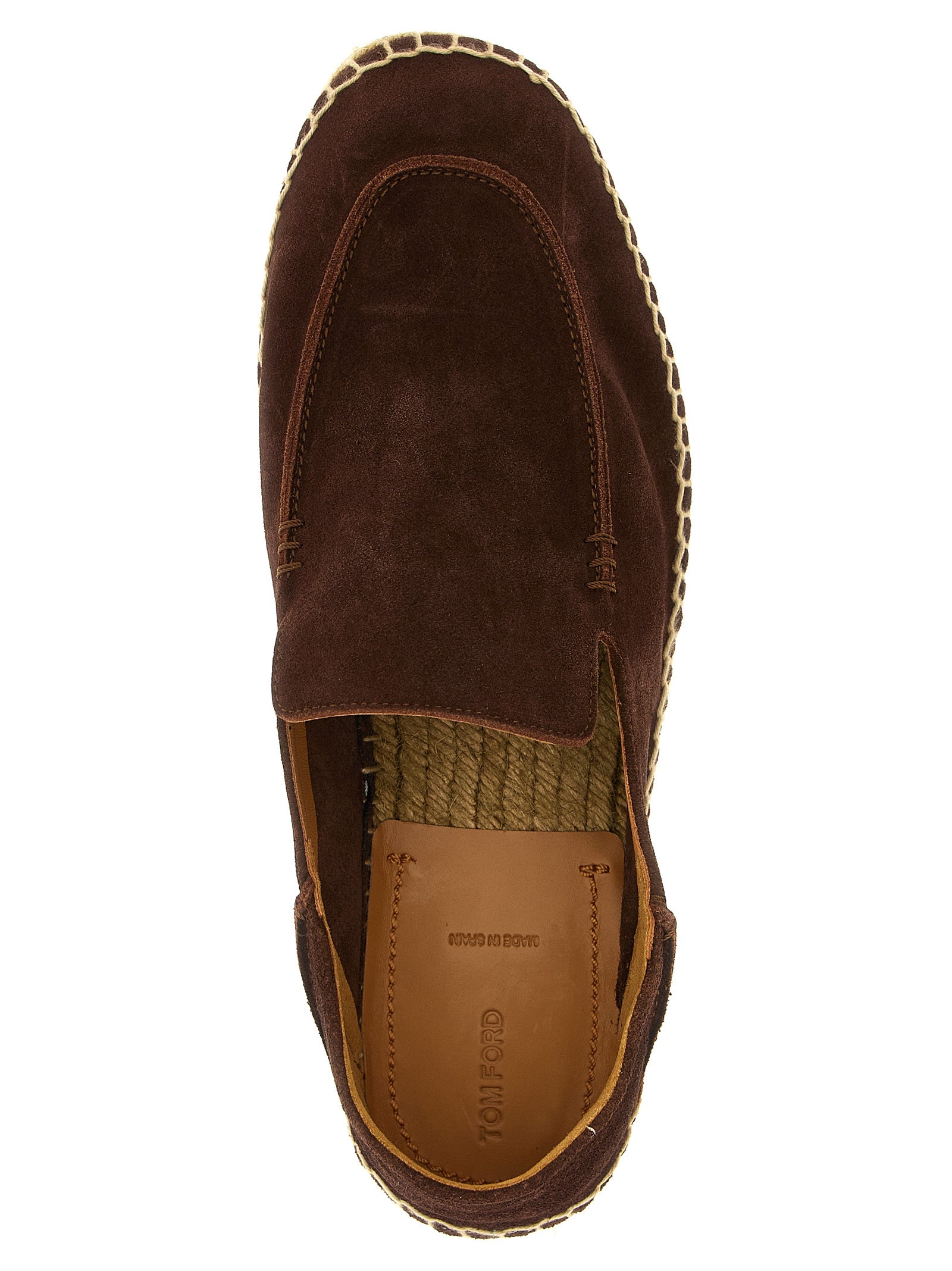 Tom Ford Brown 'Finn' Espadrilles Curated Luxury Accessories by Orvyn