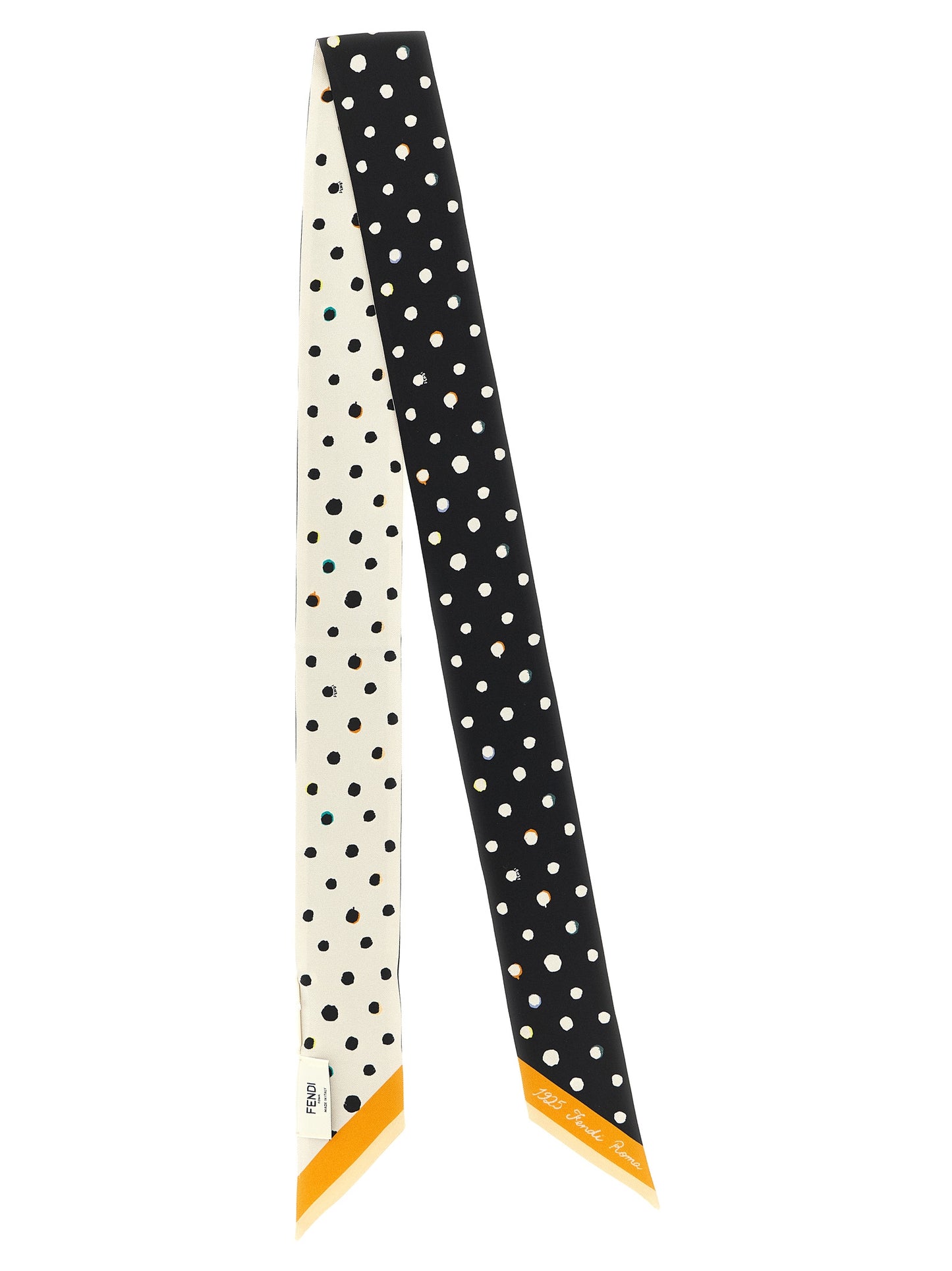 Fendi Bicolor Silk Tie Curated Luxury Accessories by Orvyn