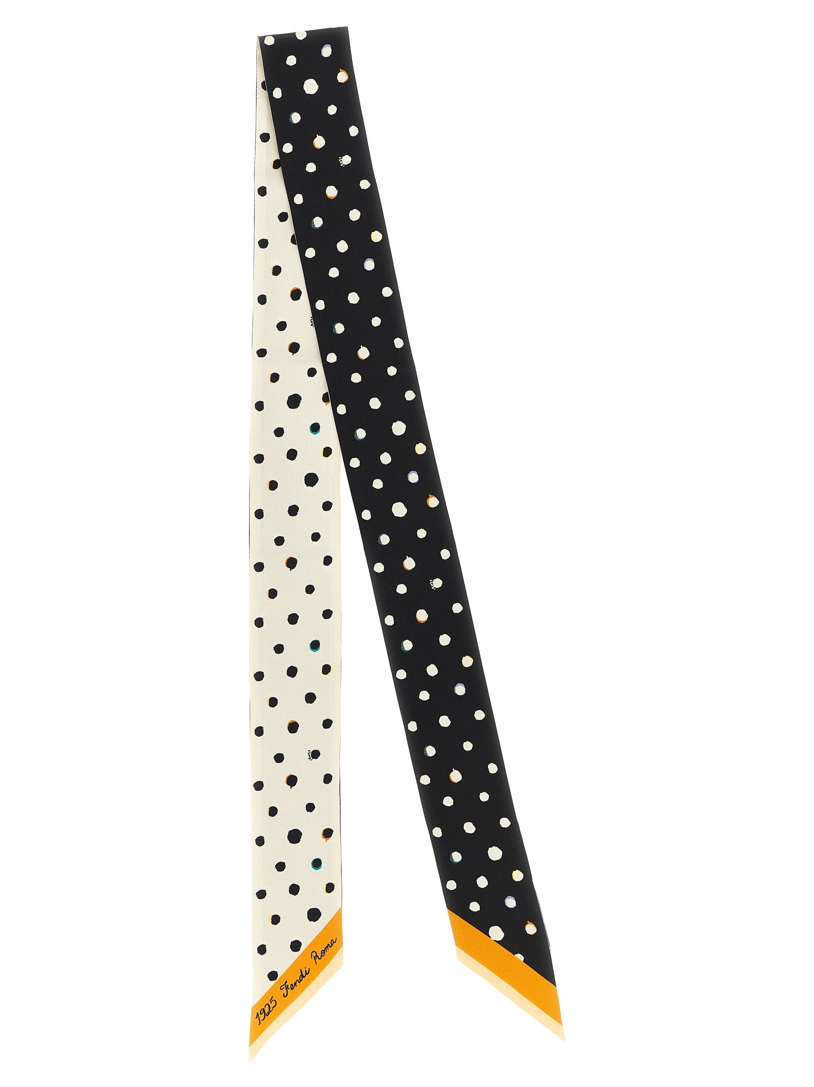 Fendi Bicolor Silk Tie Curated Luxury Accessories by Orvyn