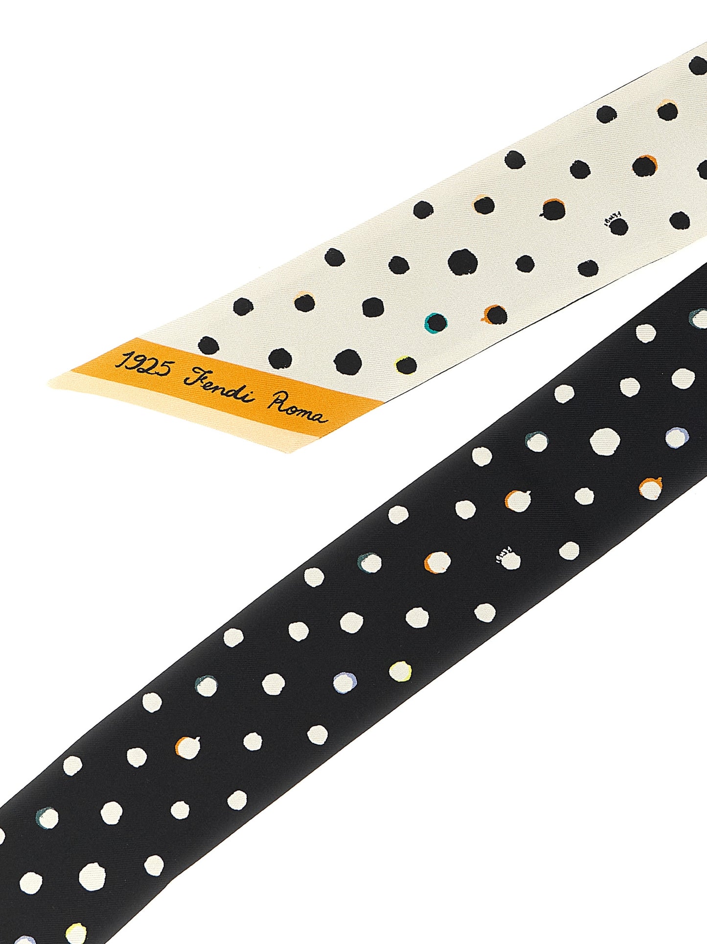 Fendi Bicolor Silk Tie Curated Luxury Accessories by Orvyn