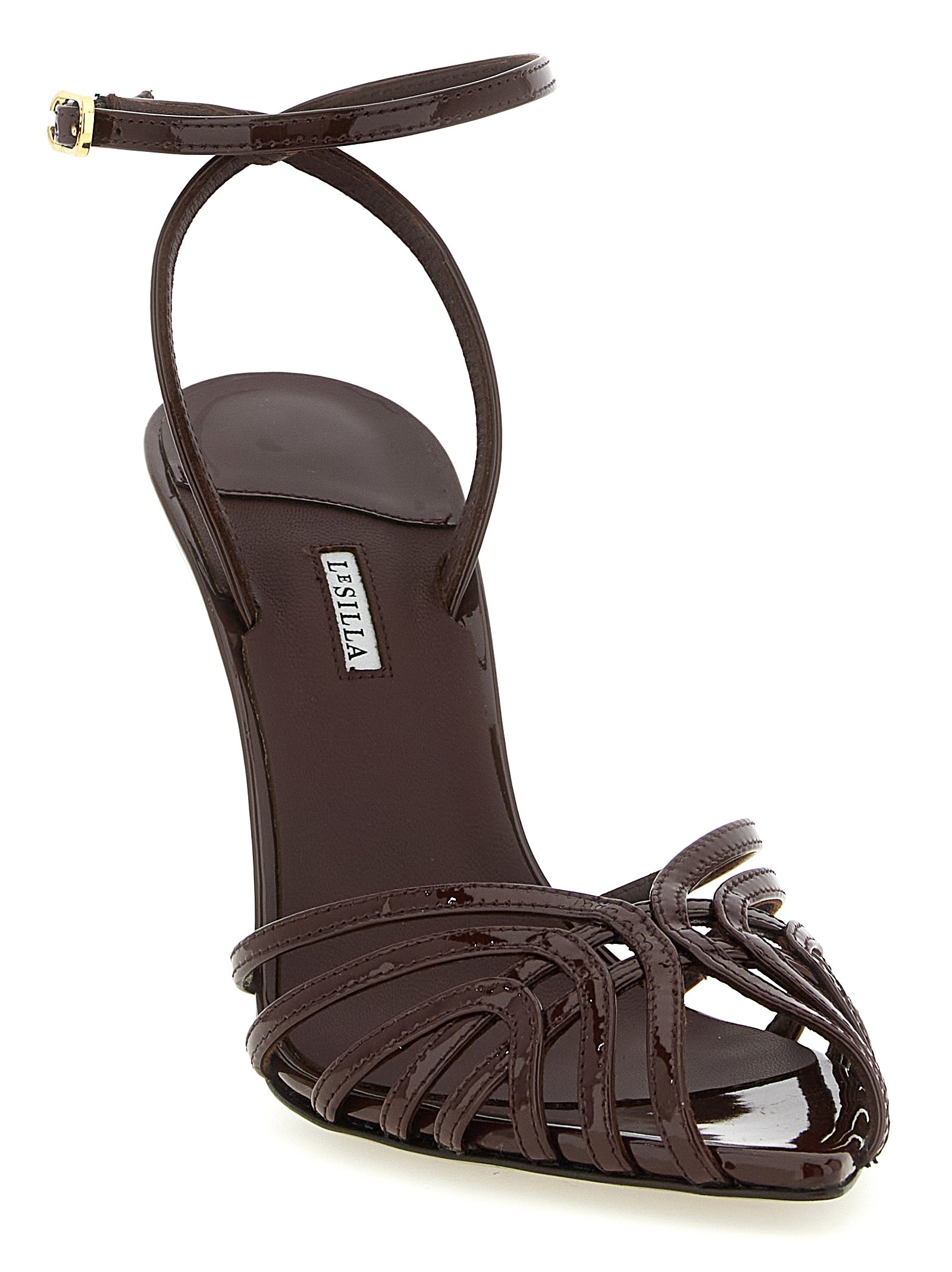 Le Silla Brown 'Embrace' Sandals Curated Luxury Accessories by Orvyn