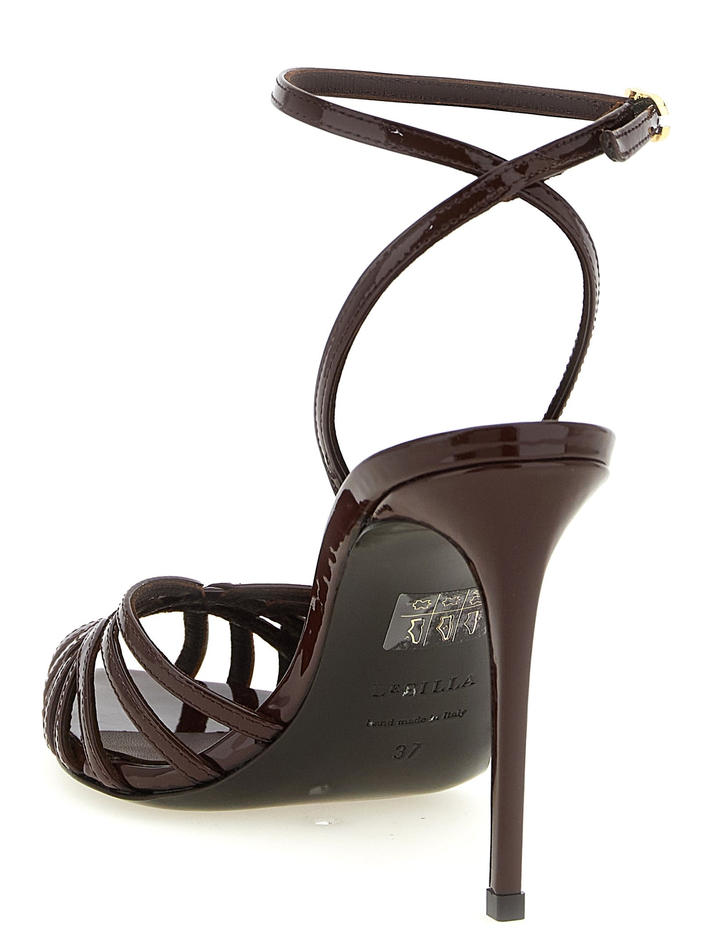 Le Silla Brown 'Embrace' Sandals Curated Luxury Accessories by Orvyn