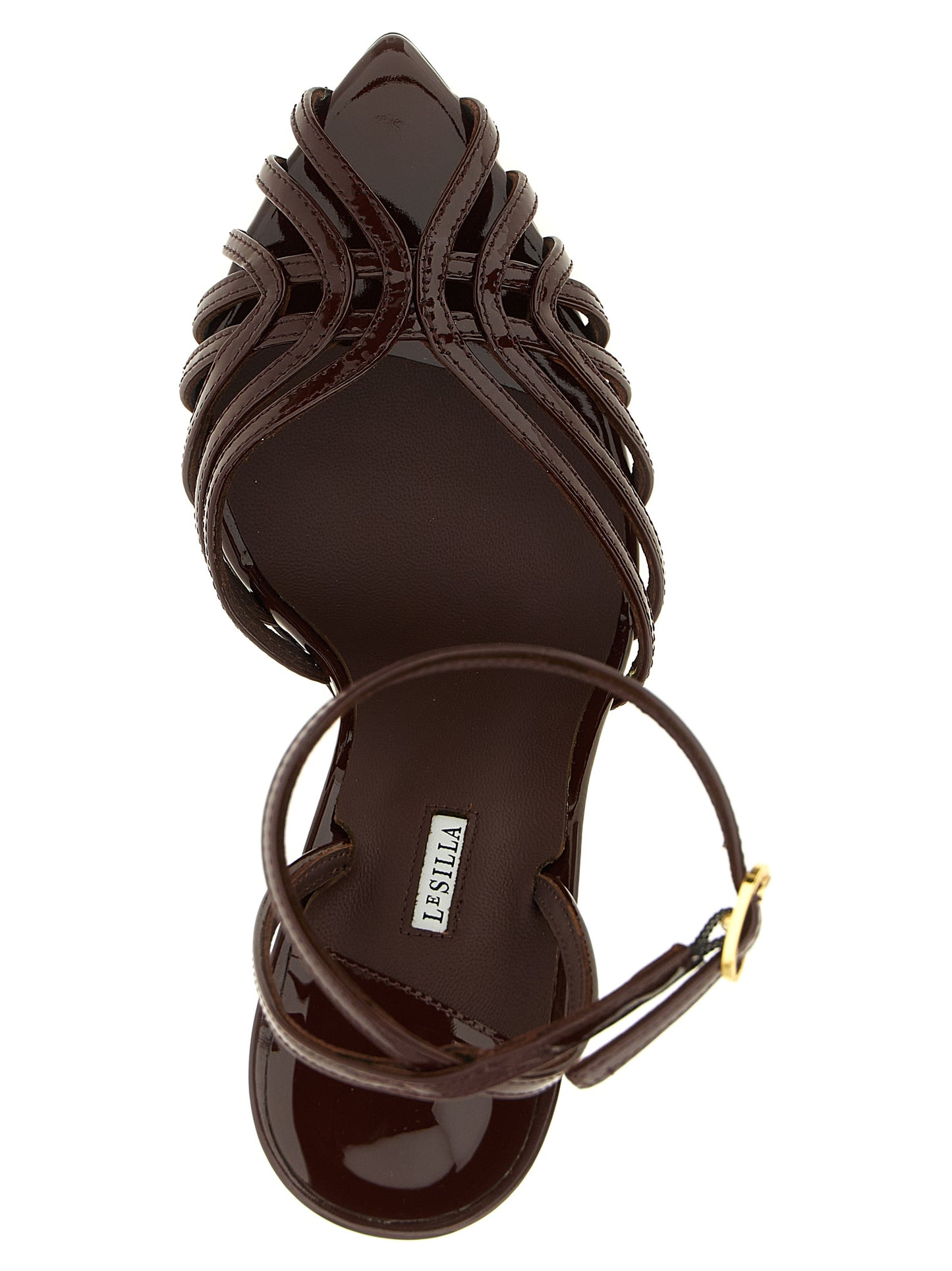 Le Silla Brown 'Embrace' Sandals Curated Luxury Accessories by Orvyn