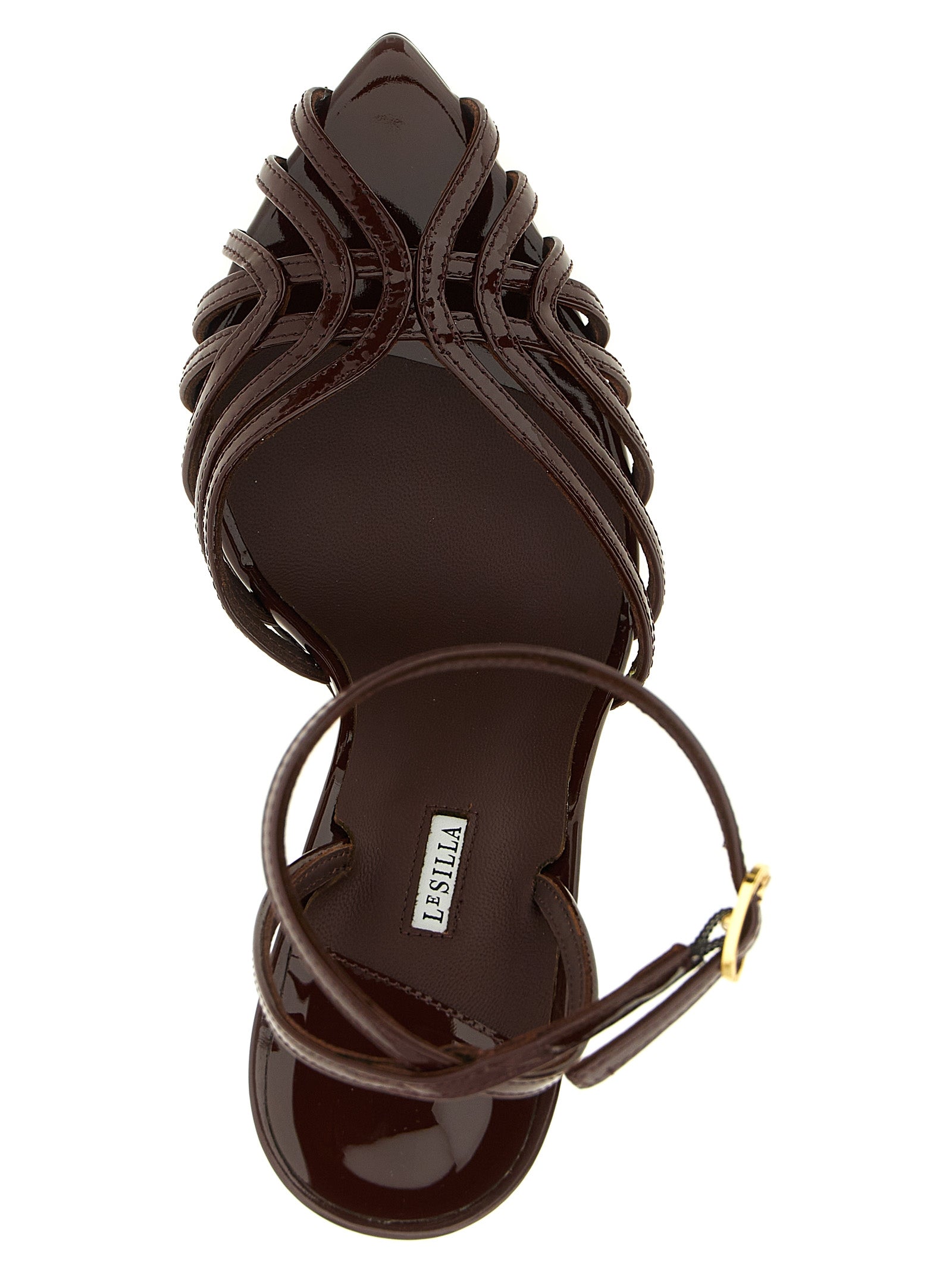 Le Silla Brown 'Embrace' Sandals Curated Luxury Accessories by Orvyn
