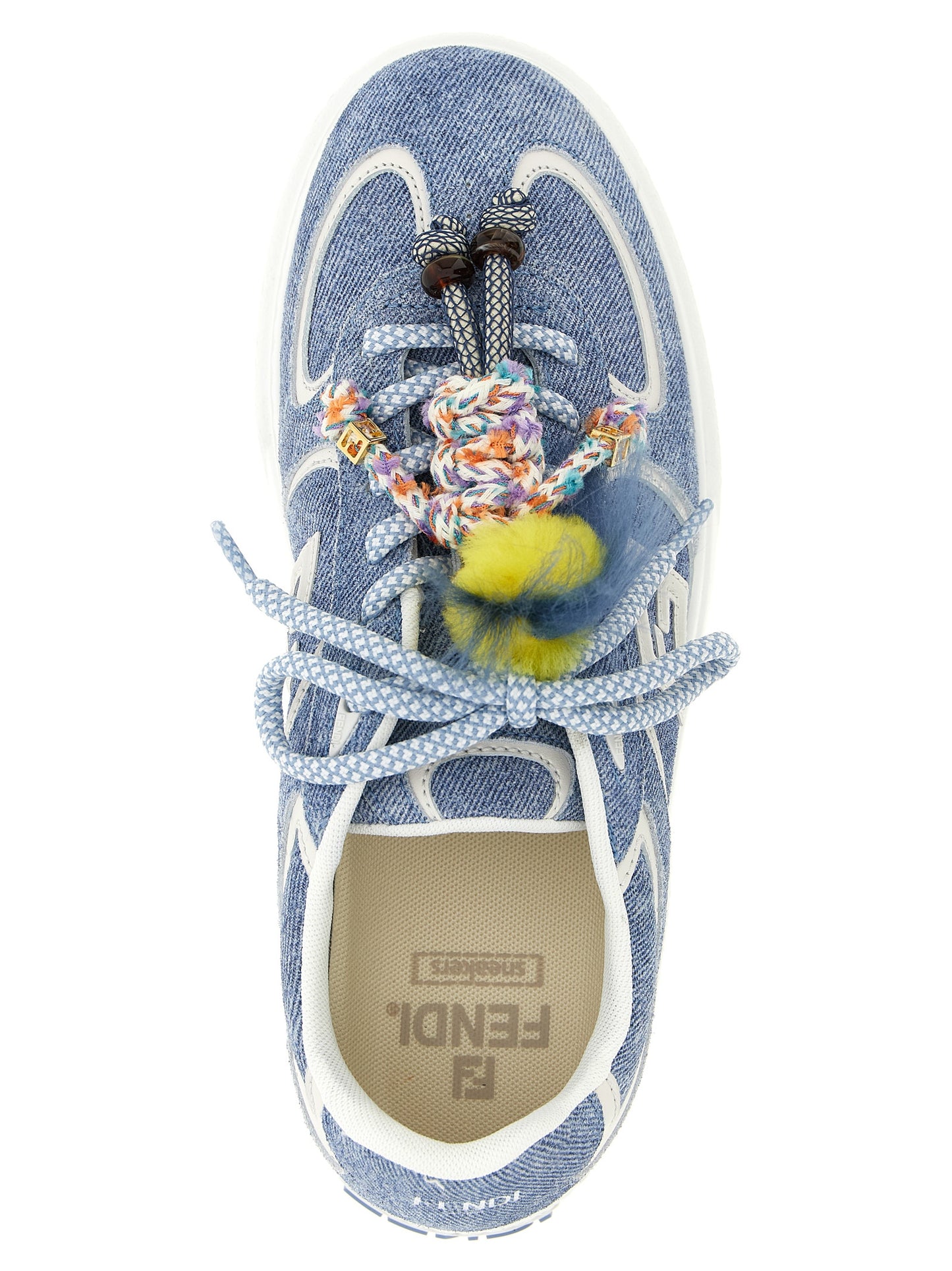 Fendi Blue 'Platform' 'Fendi Match' Sneakers Curated Luxury Accessories by Orvyn