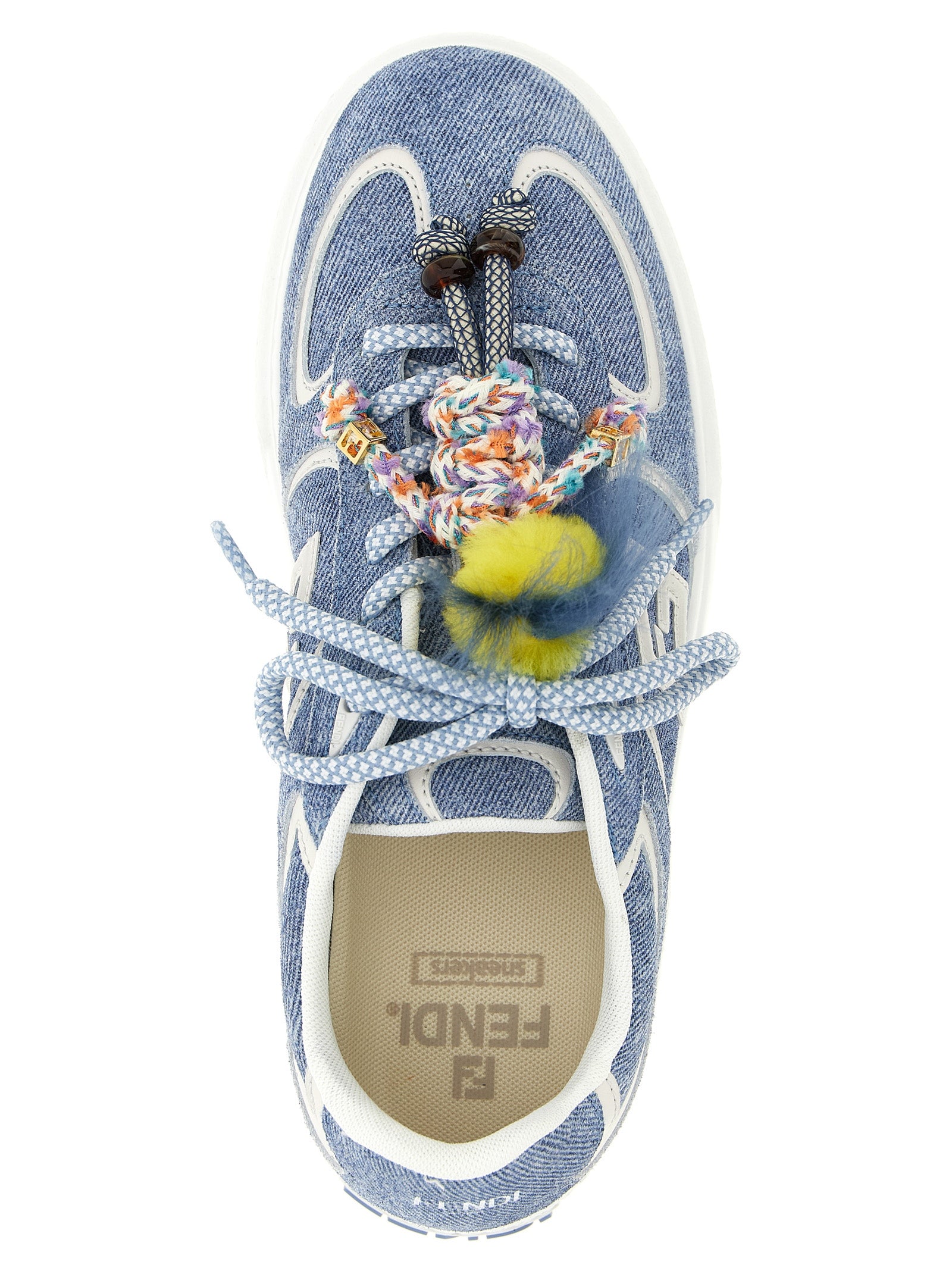 Fendi Blue 'Platform' 'Fendi Match' Sneakers Curated Luxury Accessories by Orvyn