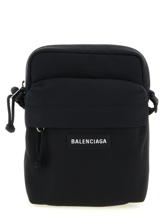 Balenciaga Black 'S Striking' Crossbody Bag Curated Luxury Accessories by Orvyn