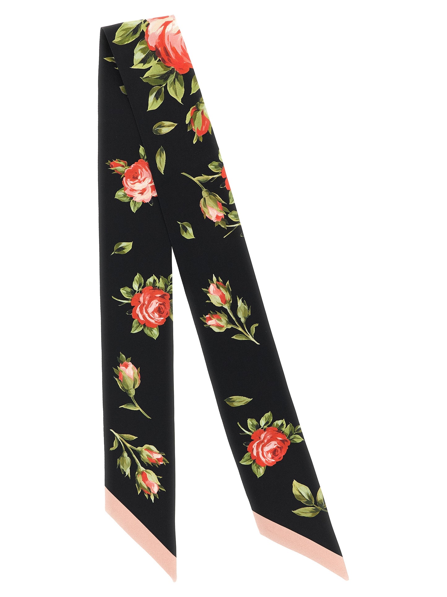 Dolce & Gabbana Black Silk Foulard Curated Luxury Accessories by Orvyn
