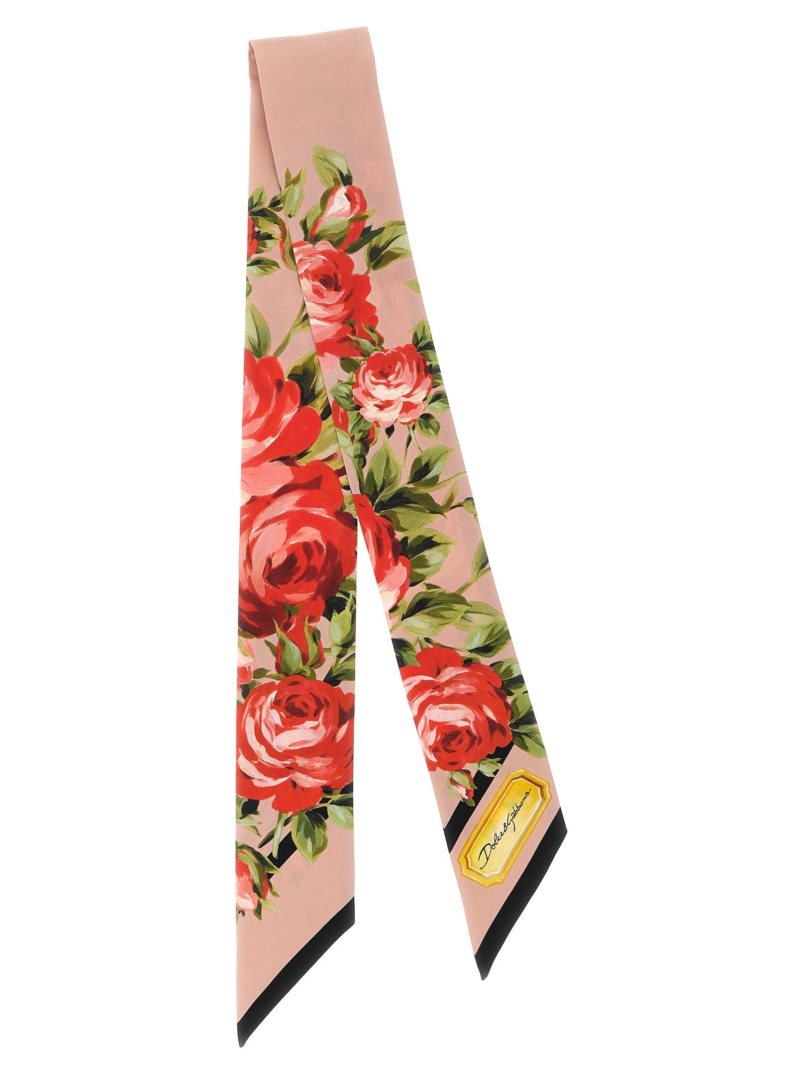 Dolce & Gabbana Multicolor 'Bouquet Rose' Foulard Curated Luxury Accessories by Orvyn