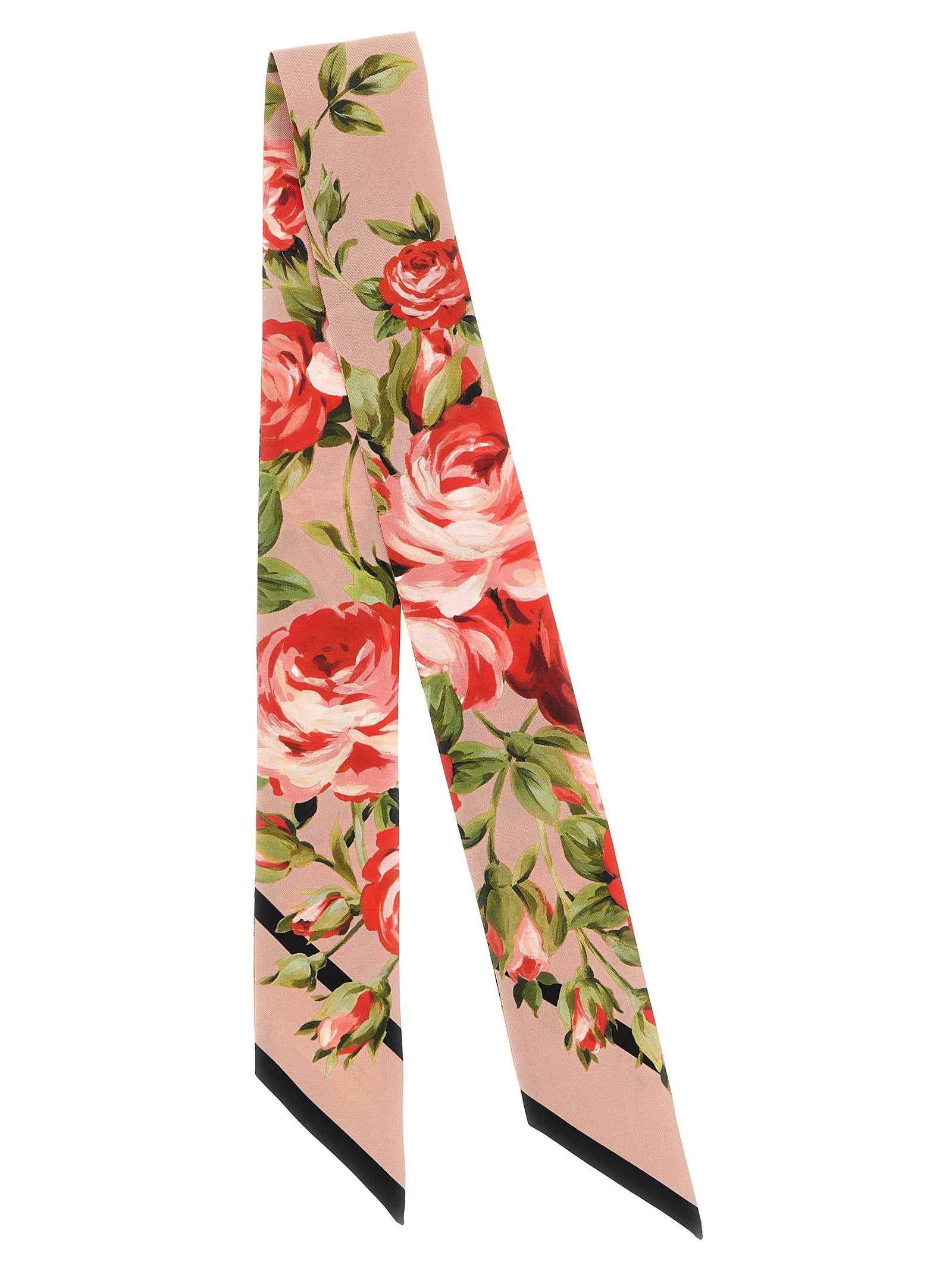 Dolce & Gabbana Multicolor 'Bouquet Rose' Foulard Curated Luxury Accessories by Orvyn