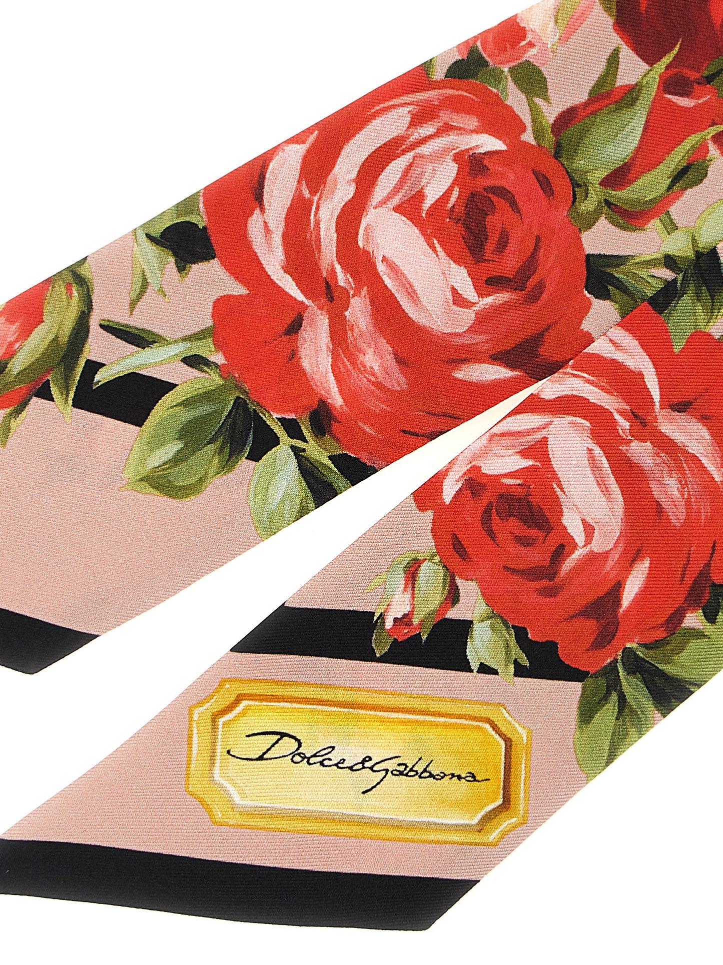 Dolce & Gabbana Multicolor 'Bouquet Rose' Foulard Curated Luxury Accessories by Orvyn