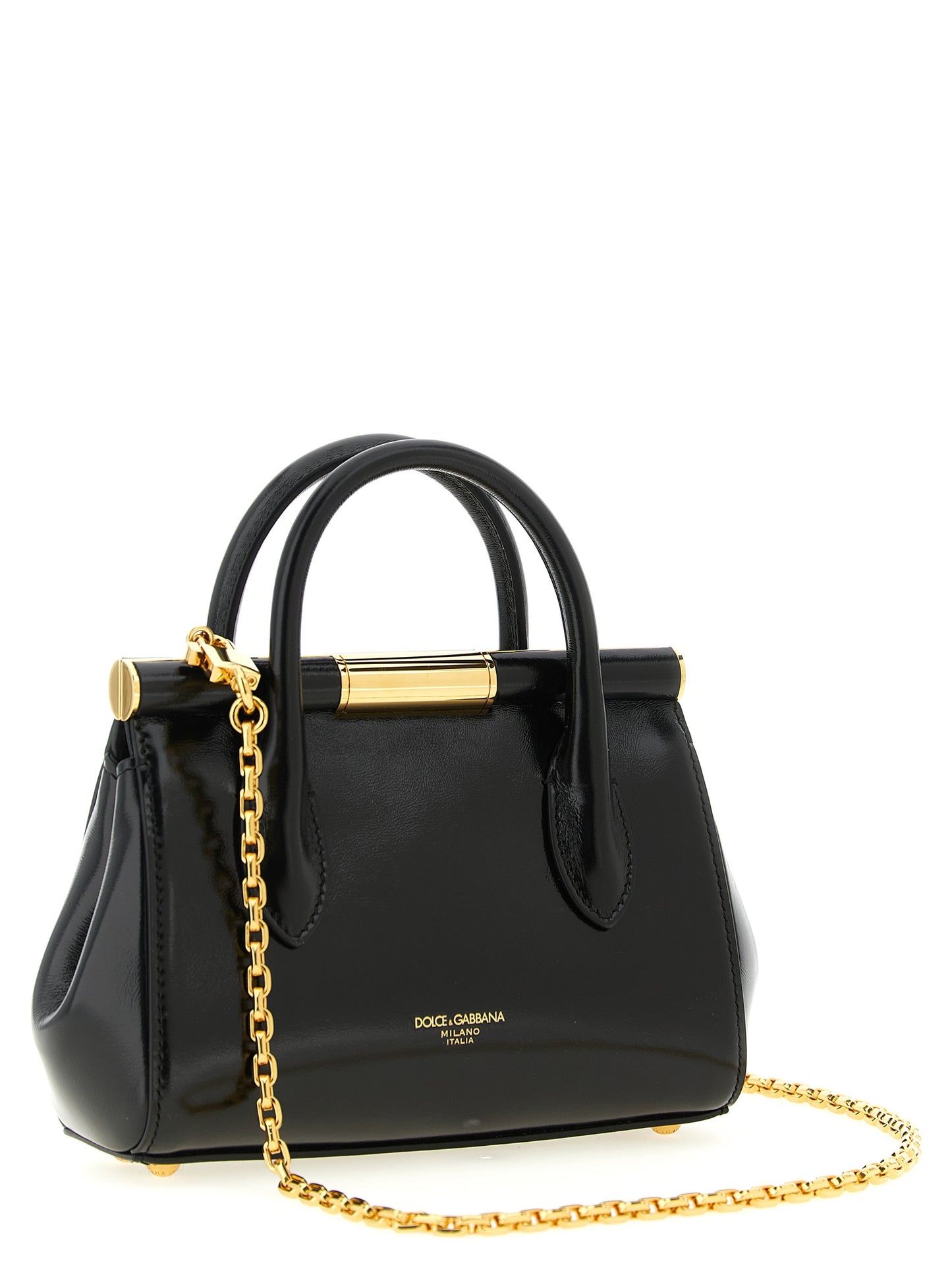 Dolce & Gabbana Black 'Marlene Mini' Mini Handbag Curated Luxury Accessories by Orvyn