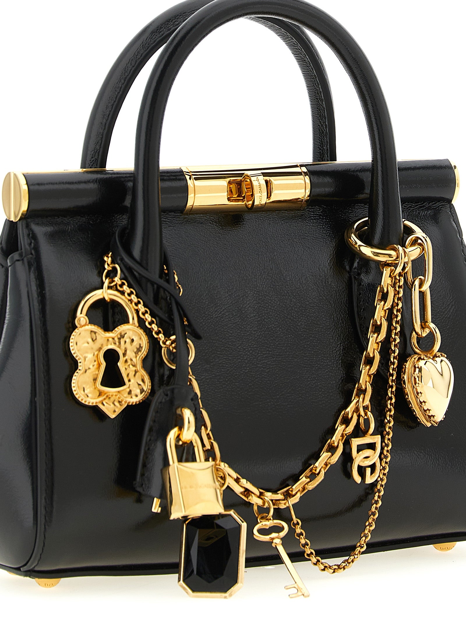 Dolce & Gabbana Black 'Marlene Mini' Mini Handbag Curated Luxury Accessories by Orvyn