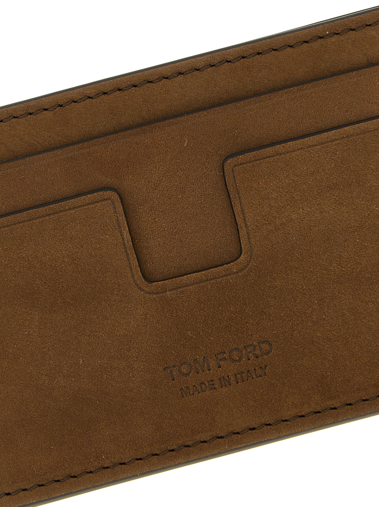 Tom Ford Brown Card Holder Curated Luxury Accessories by Orvyn