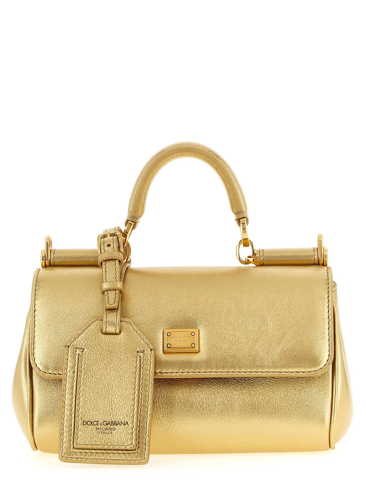 Dolce & Gabbana Gold 'My Sicily' Mini Handbag Curated Luxury Accessories by Orvyn