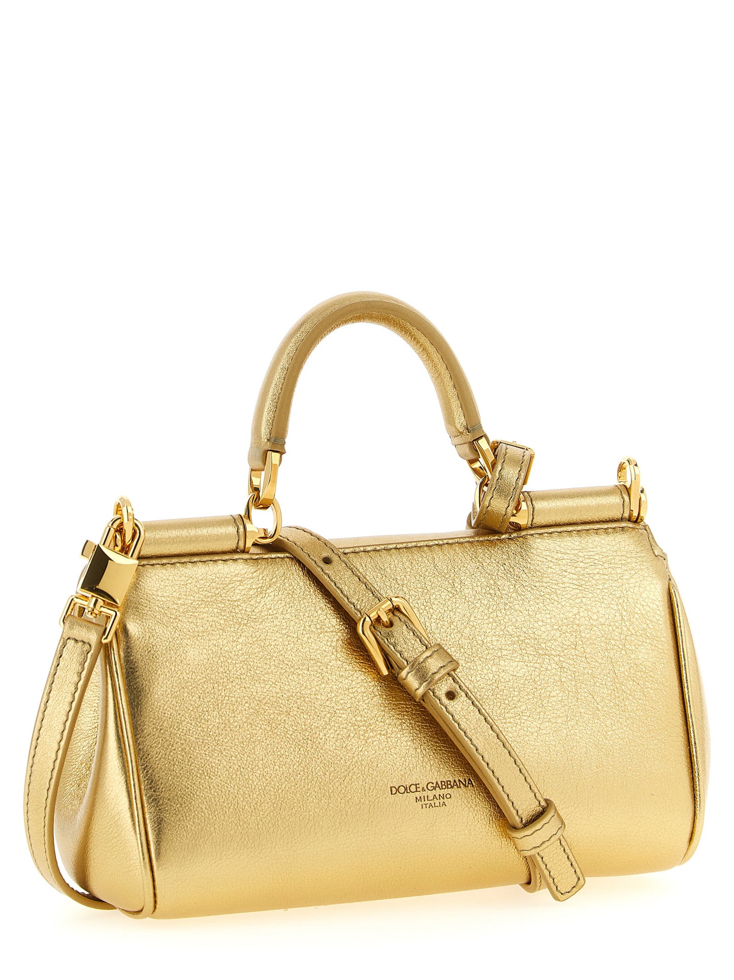 Dolce & Gabbana Gold 'My Sicily' Mini Handbag Curated Luxury Accessories by Orvyn