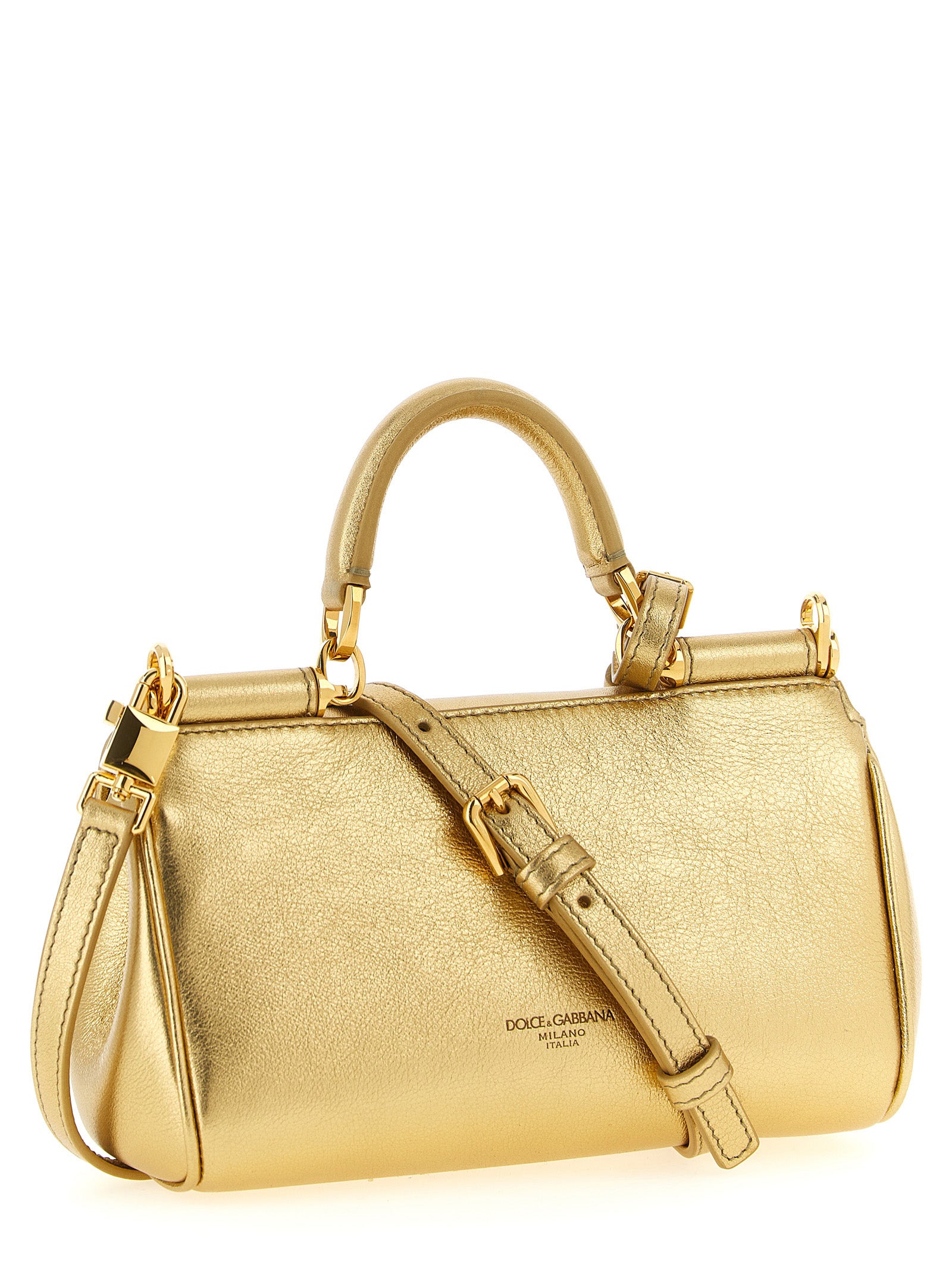 Dolce & Gabbana Gold 'My Sicily' Mini Handbag Curated Luxury Accessories by Orvyn