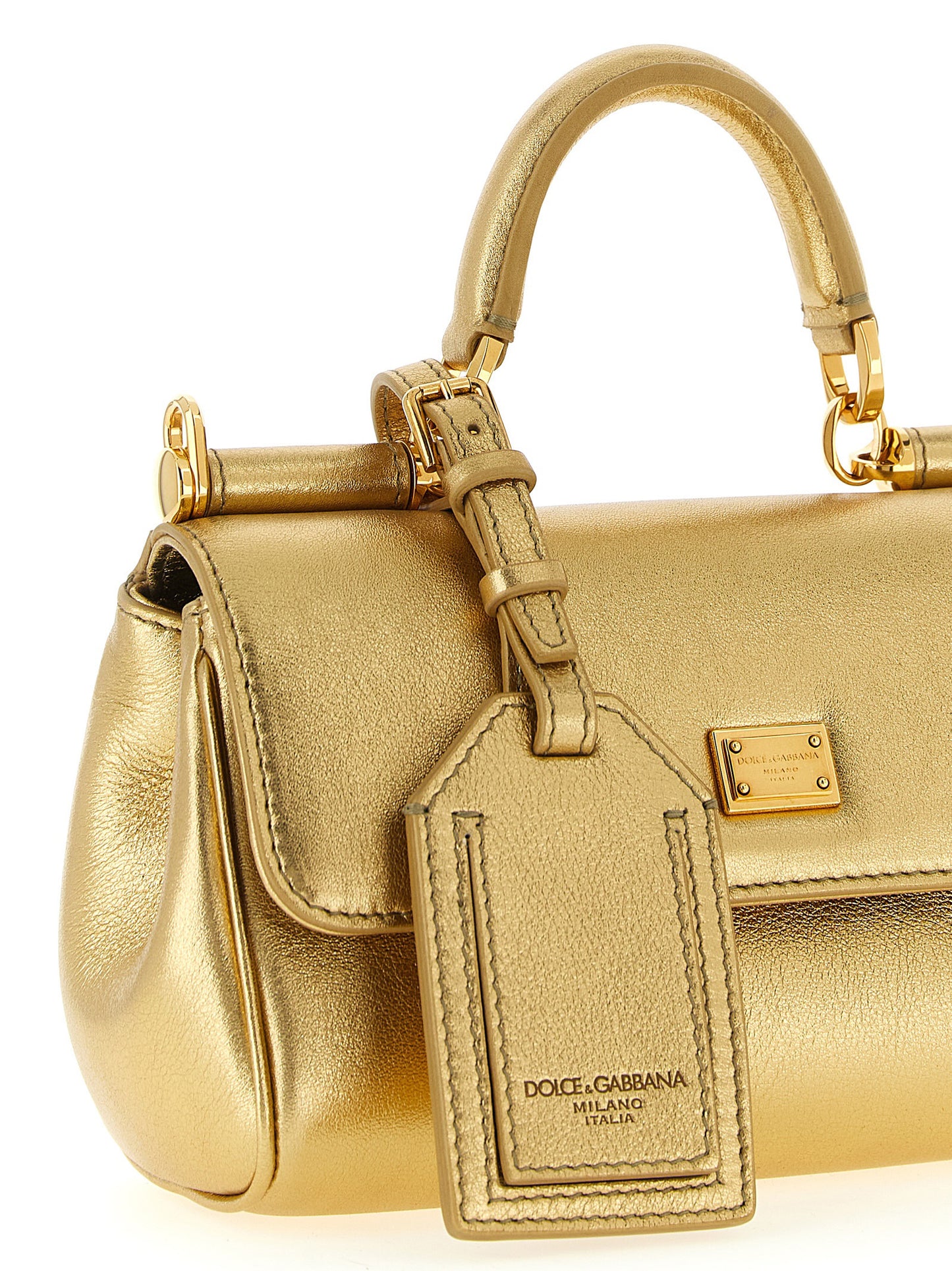Dolce & Gabbana Gold 'My Sicily' Mini Handbag Curated Luxury Accessories by Orvyn