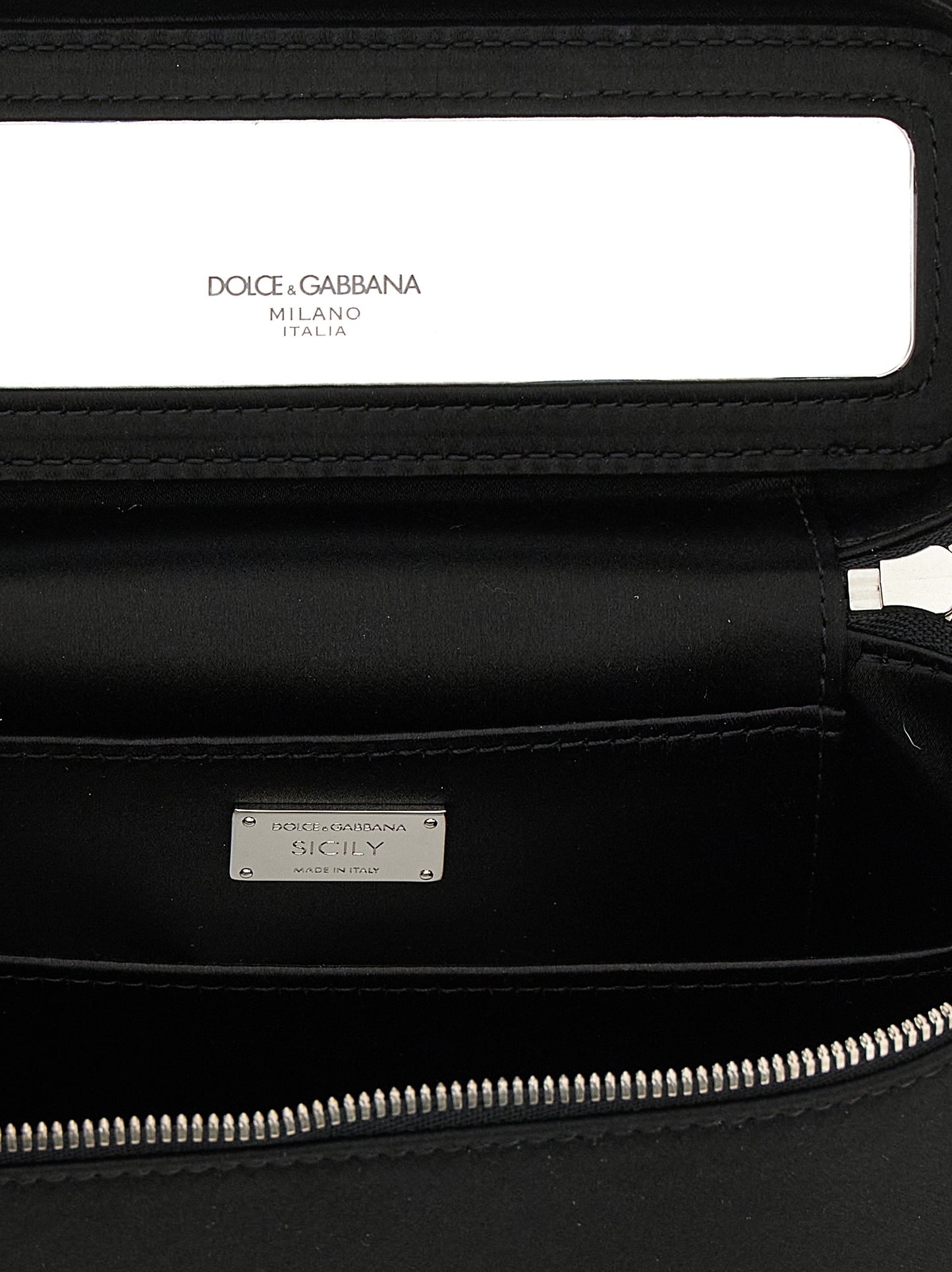 Dolce & Gabbana Black 'Sicily' Medium Crossbody Bag Curated Luxury Accessories by Orvyn