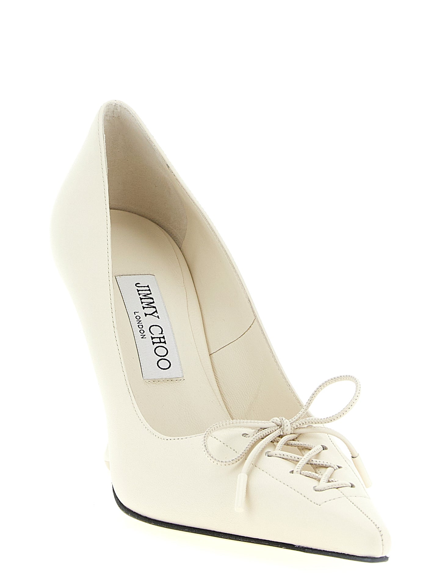Jimmy Choo White 'Scarlett' Pumps Curated Luxury Accessories by Orvyn