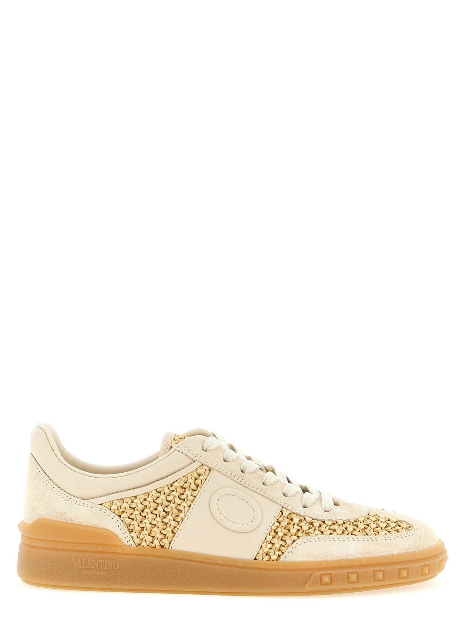 Valentino Garavani Beige 'Valentino Garavani' Sneakers Curated Luxury Accessories by Orvyn