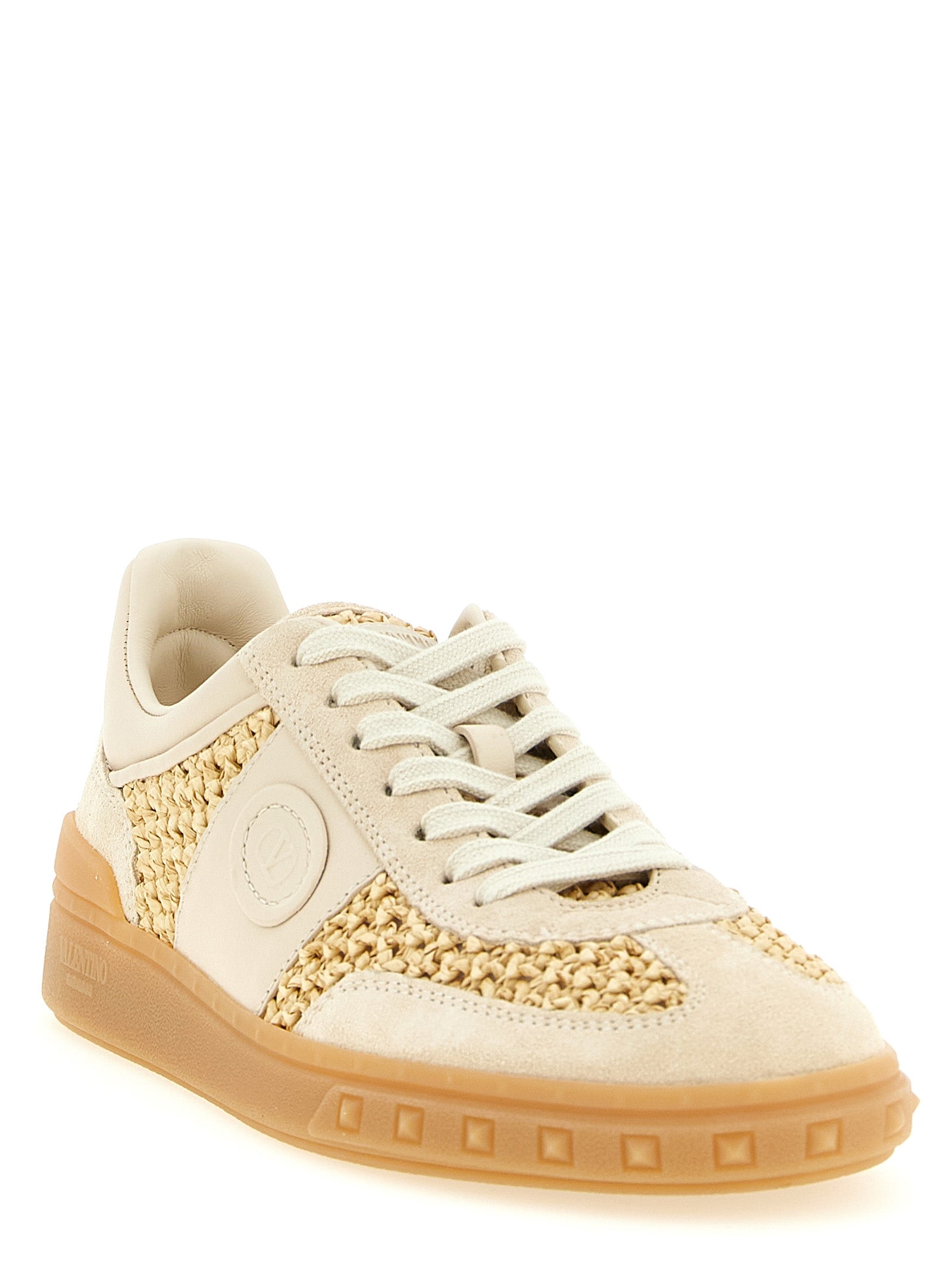 Valentino Garavani Beige 'Valentino Garavani' Sneakers Curated Luxury Accessories by Orvyn