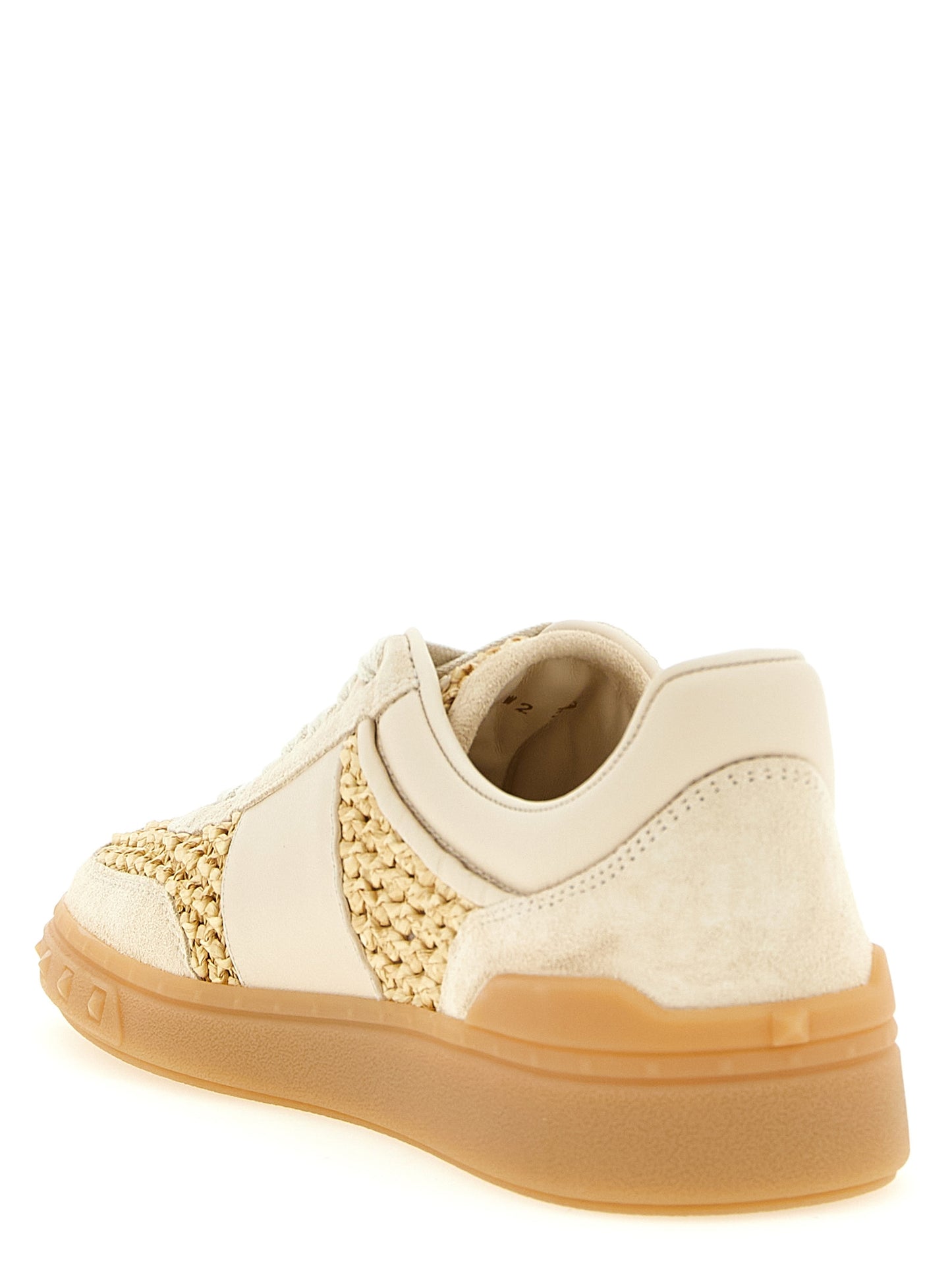 Valentino Garavani Beige 'Valentino Garavani' Sneakers Curated Luxury Accessories by Orvyn