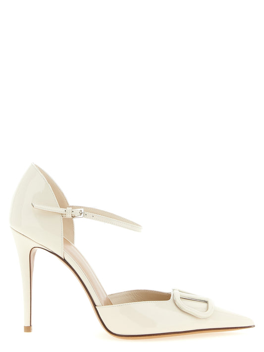 Valentino Garavani White High Heel Pumps weiss