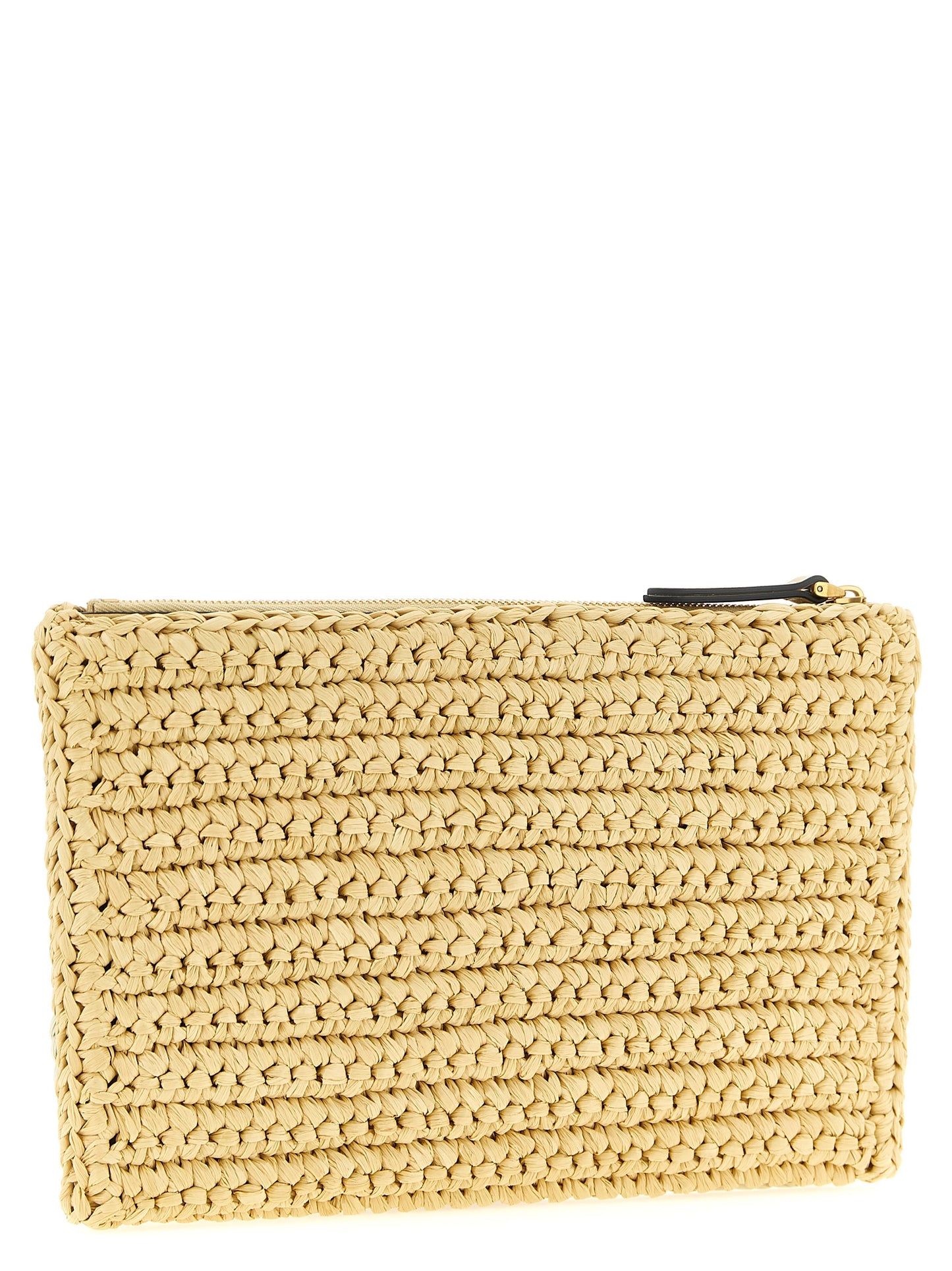 Valentino Garavani White 'Viva Superstar Crochet' Clutch Curated Luxury Accessories by Orvyn