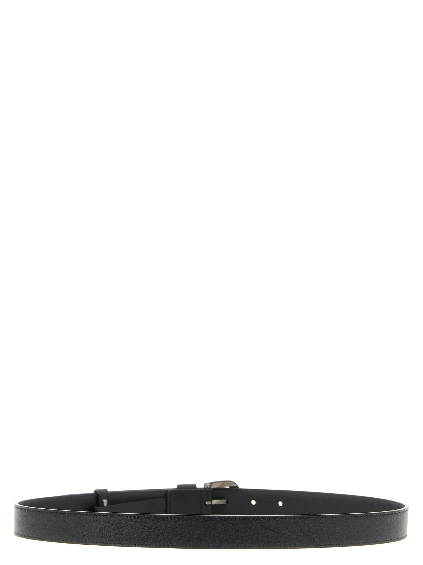 Valentino Garavani Black Calfskin Regular Belt Curated Luxury Accessories by Orvyn