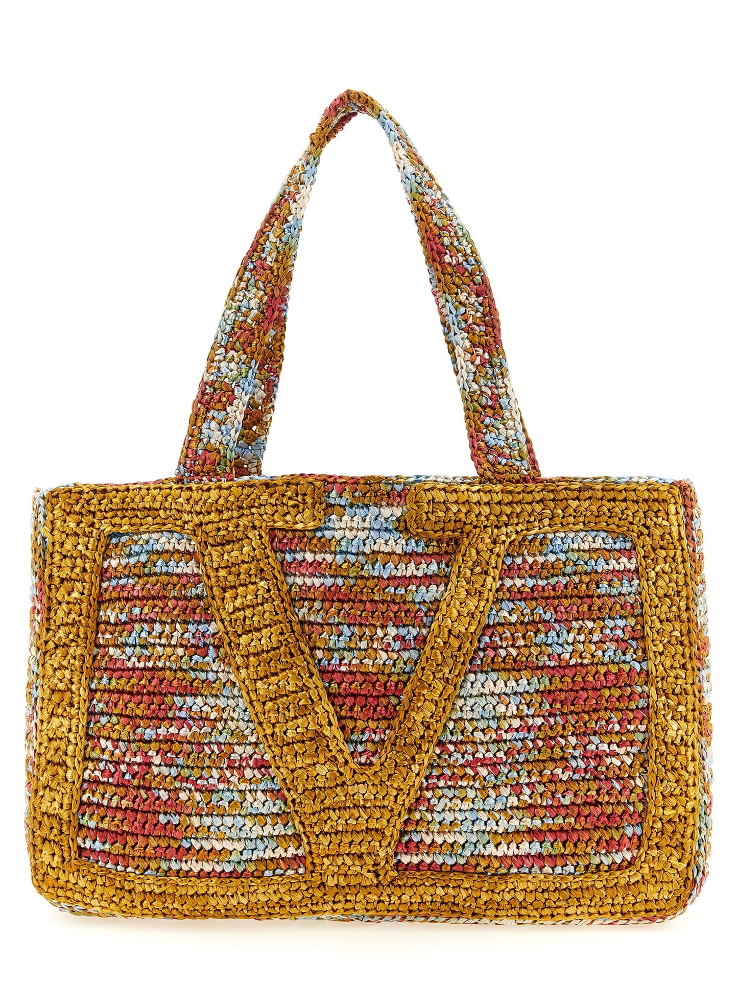 Valentino Garavani Multicolor 'Viva Superstar' Large Tote Bag Curated Luxury Accessories by Orvyn