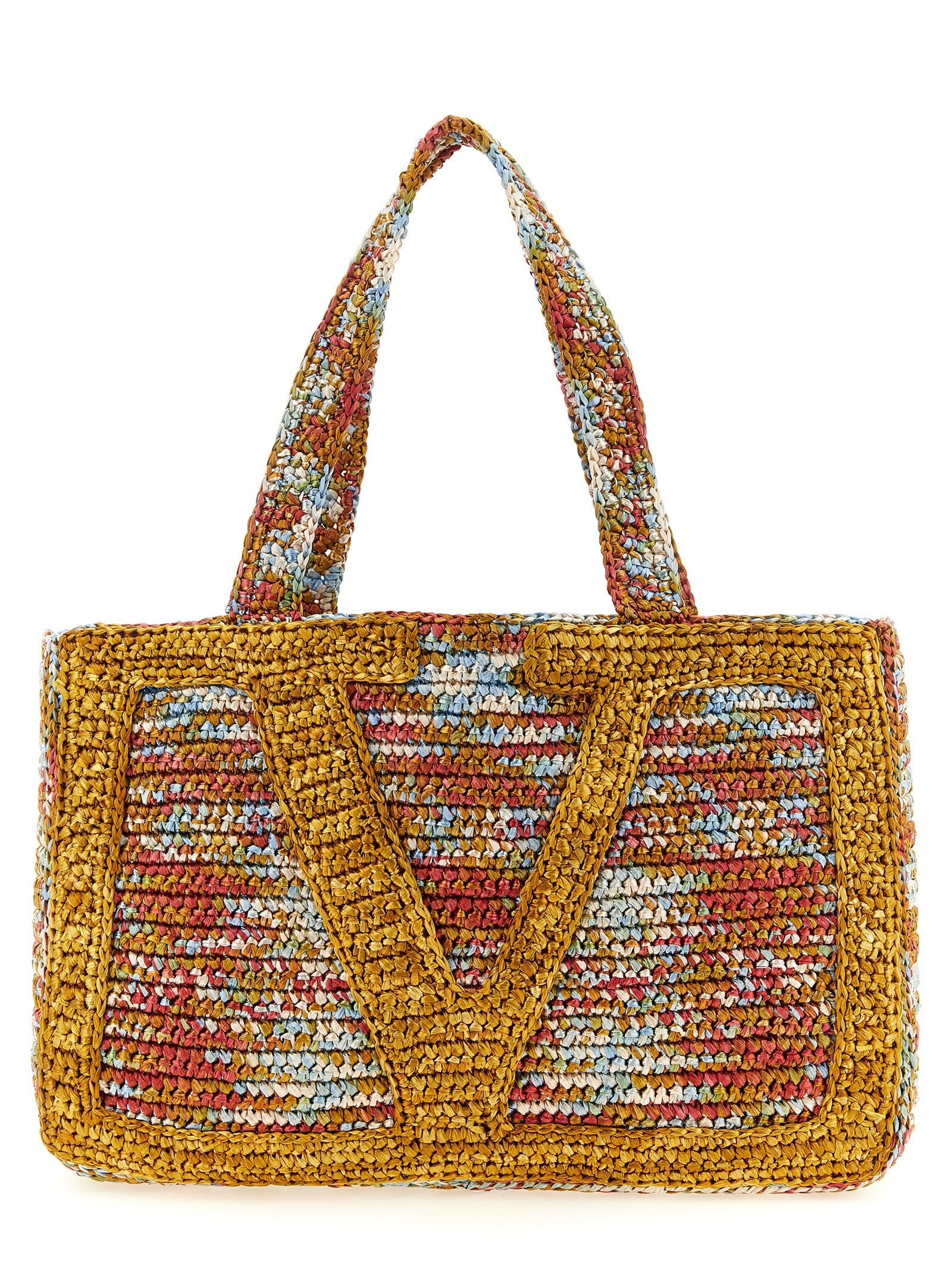 Valentino Garavani Multicolor 'Viva Superstar' Large Tote Bag Curated Luxury Accessories by Orvyn