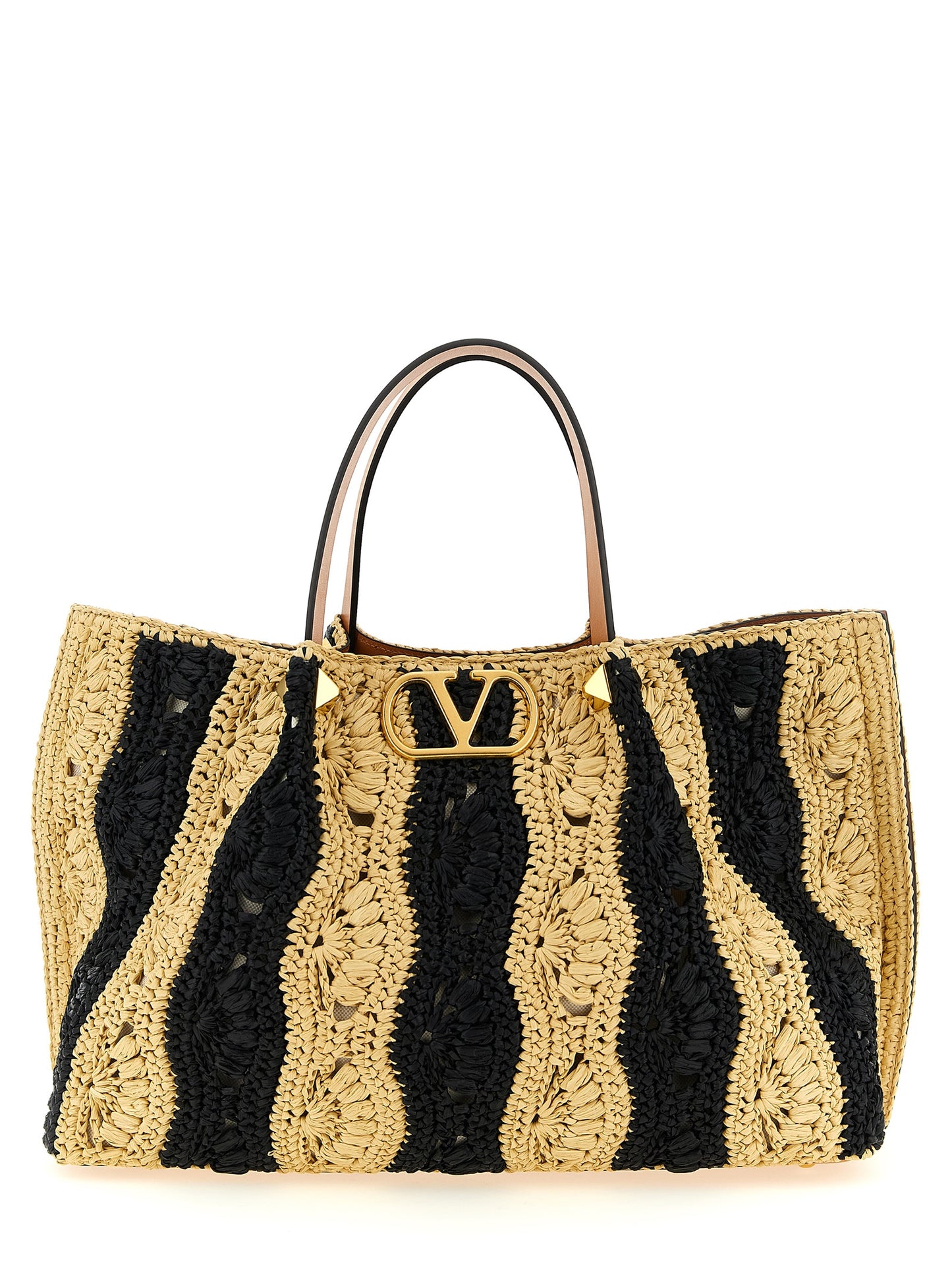 Valentino Garavani Beige 'VLogo Signature' Handbag Curated Luxury Accessories by Orvyn
