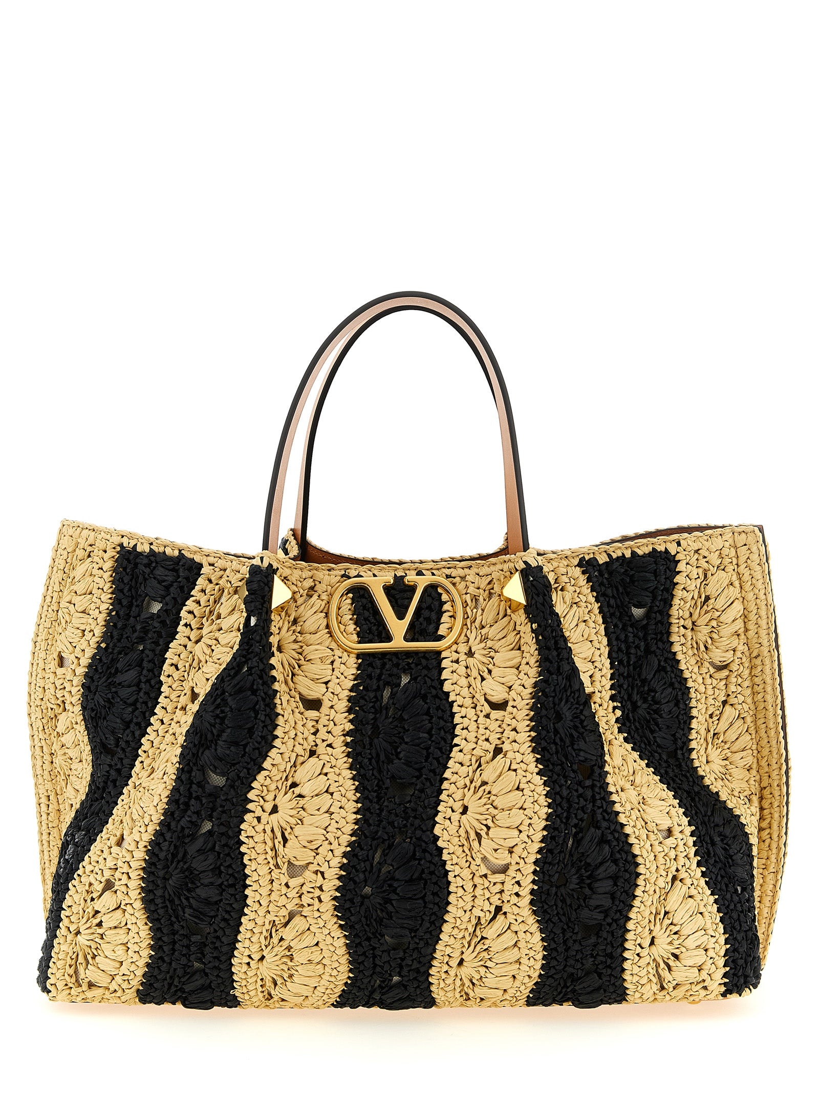 Valentino Garavani Beige 'VLogo Signature' Handbag Curated Luxury Accessories by Orvyn